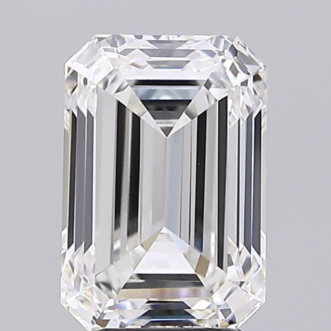 4.02 Carat F-VVS2 Emerald Lab Diamond