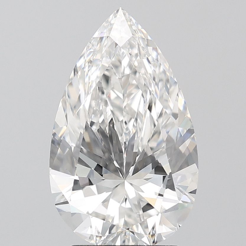 3.00 Carat F-VVS2 Pear Lab Diamond