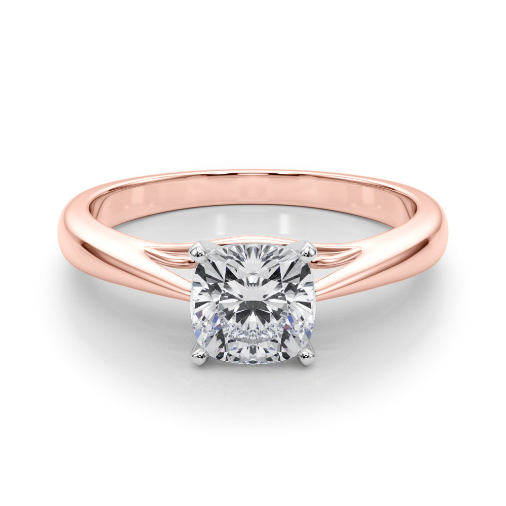 Katerina Cushion Diamond Solitaire Engagement Ring-VIRABYANI