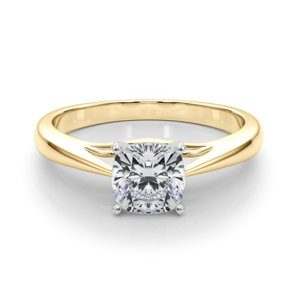 Katerina Cushion Lab Grown Diamond Solitaire Engagement Ring IGI Certified-VIRABYANI