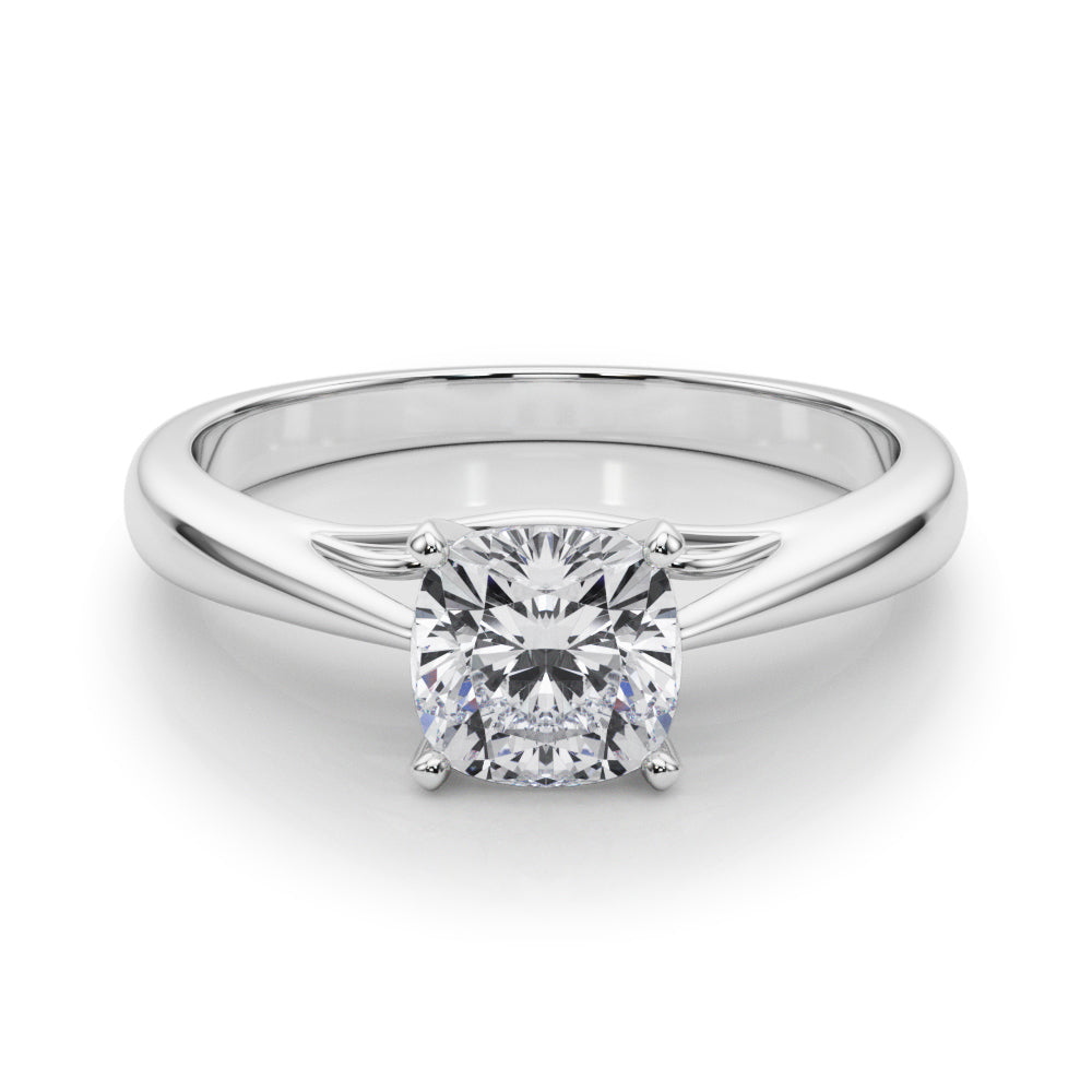 Katerina Cushion Diamond Solitaire Engagement Ring-VIRABYANI