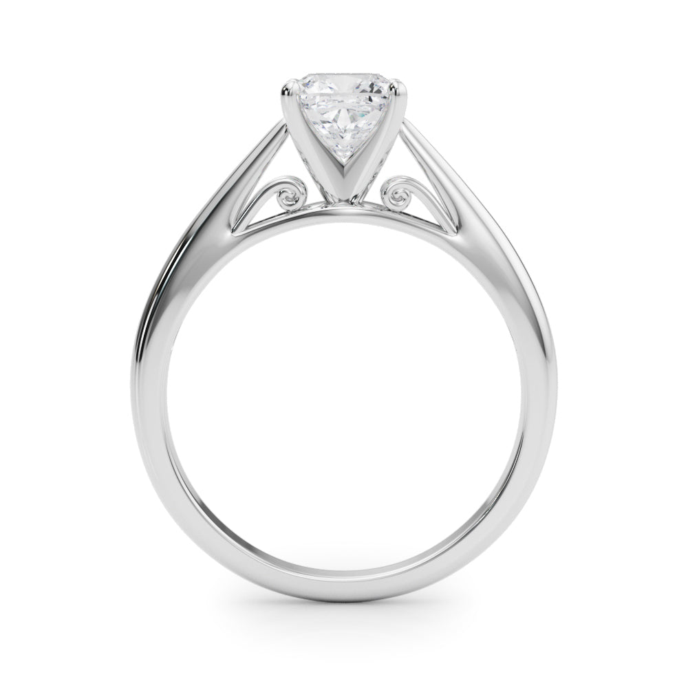 Katerina Cushion Diamond Solitaire Engagement Ring