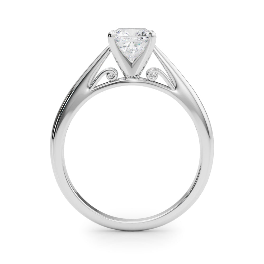 Katerina Cushion Diamond Solitaire Engagement Ring-VIRABYANI