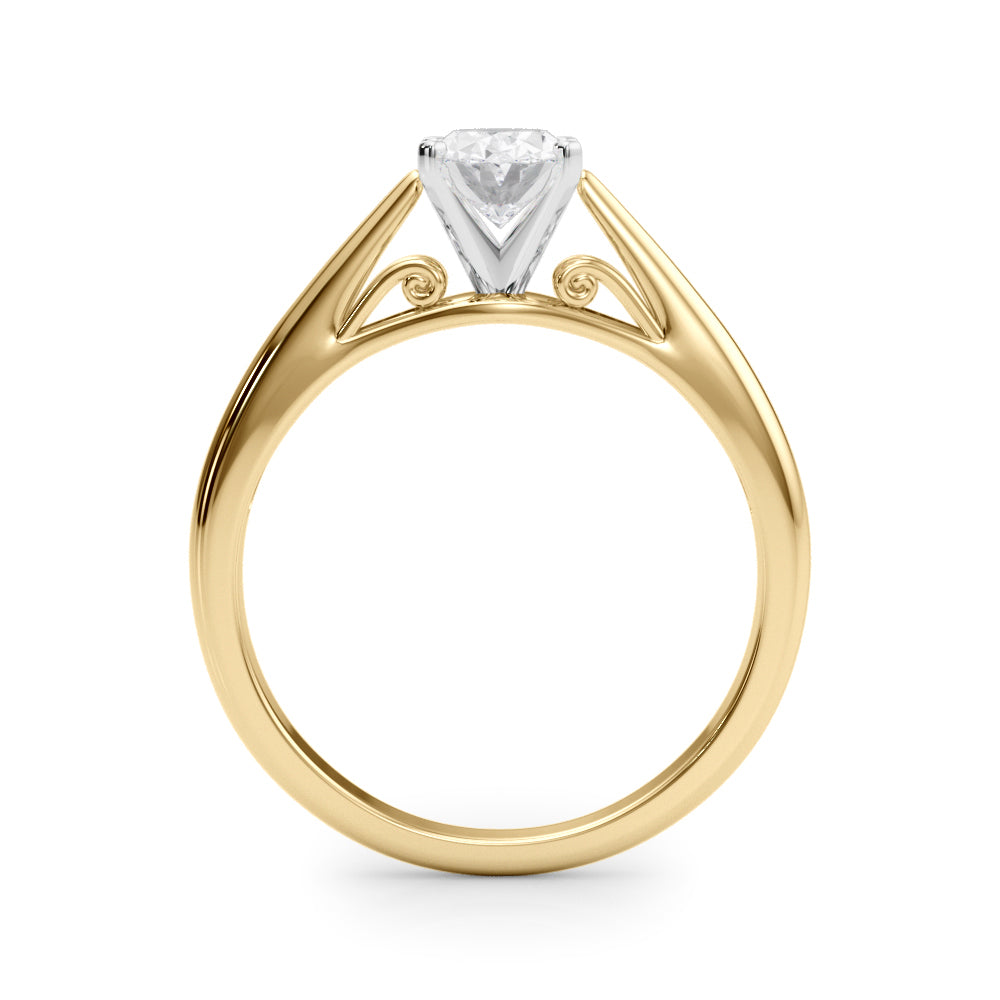 Katerina Oval Diamond Solitaire Engagement Ring-VIRABYANI
