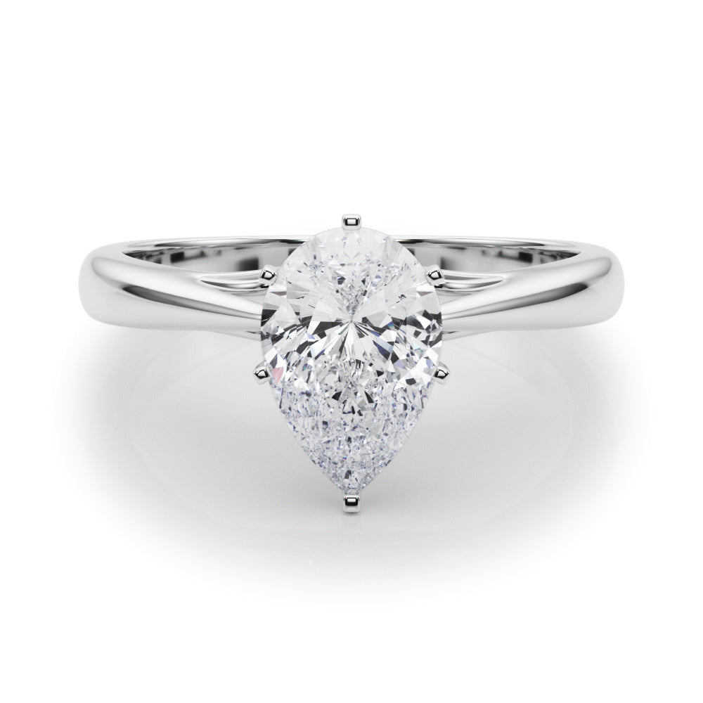 Katerina Pear Diamond Solitaire Engagement Ring-VIRABYANI