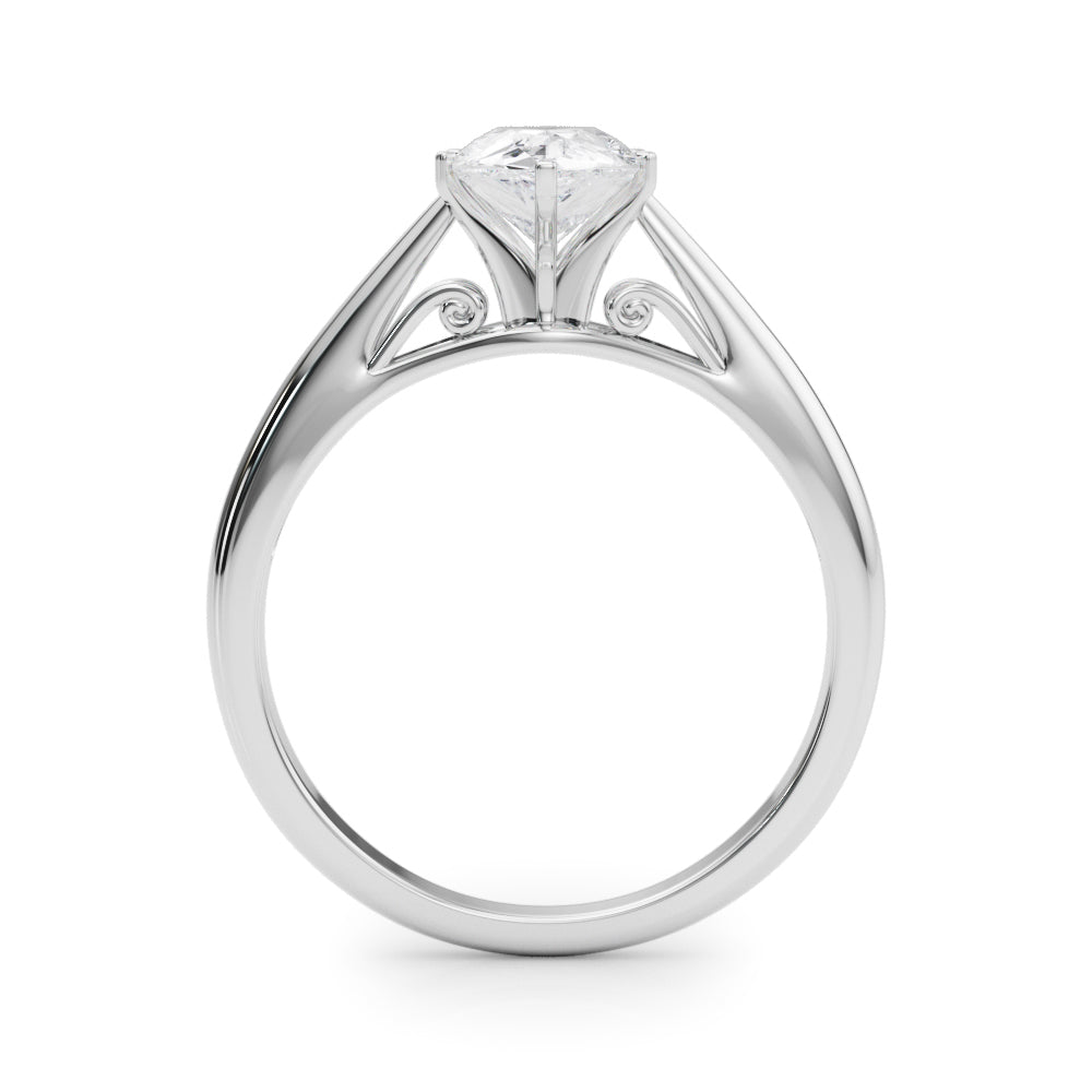 Katerina Pear Lab Grown Diamond Solitaire Engagement Ring IGI Certified-VIRABYANI