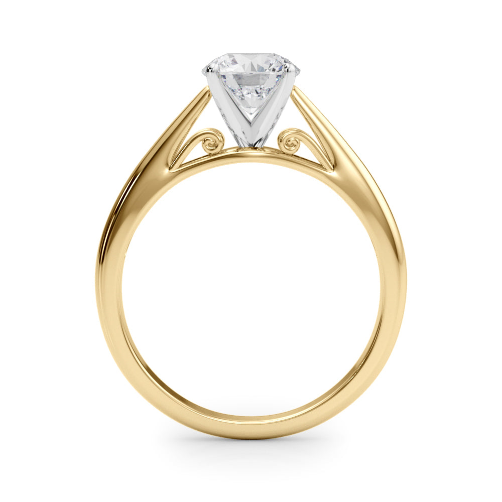 Katerina Round Diamond Solitaire Engagement Ring-VIRABYANI