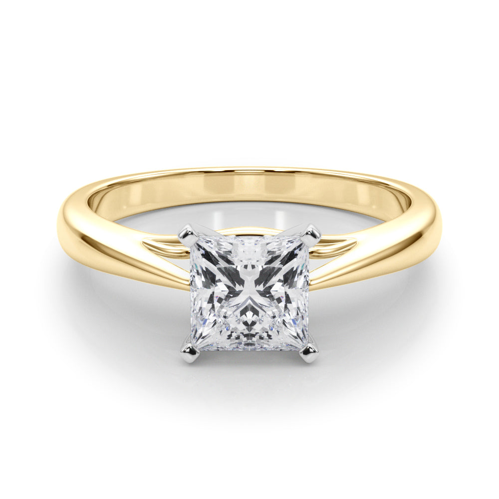Katerina Princess Diamond Solitaire Engagement Ring-VIRABYANI