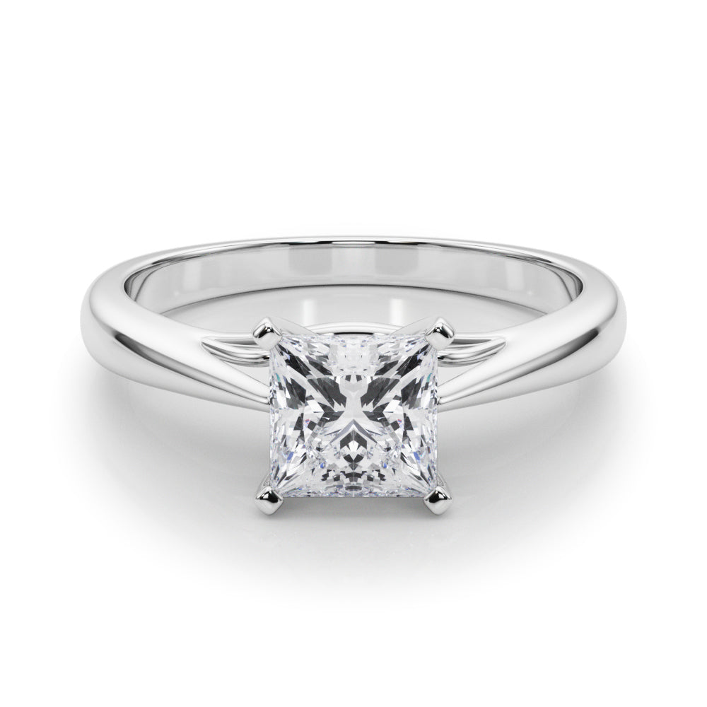 Katerina Princess Diamond Solitaire Engagement Ring-VIRABYANI