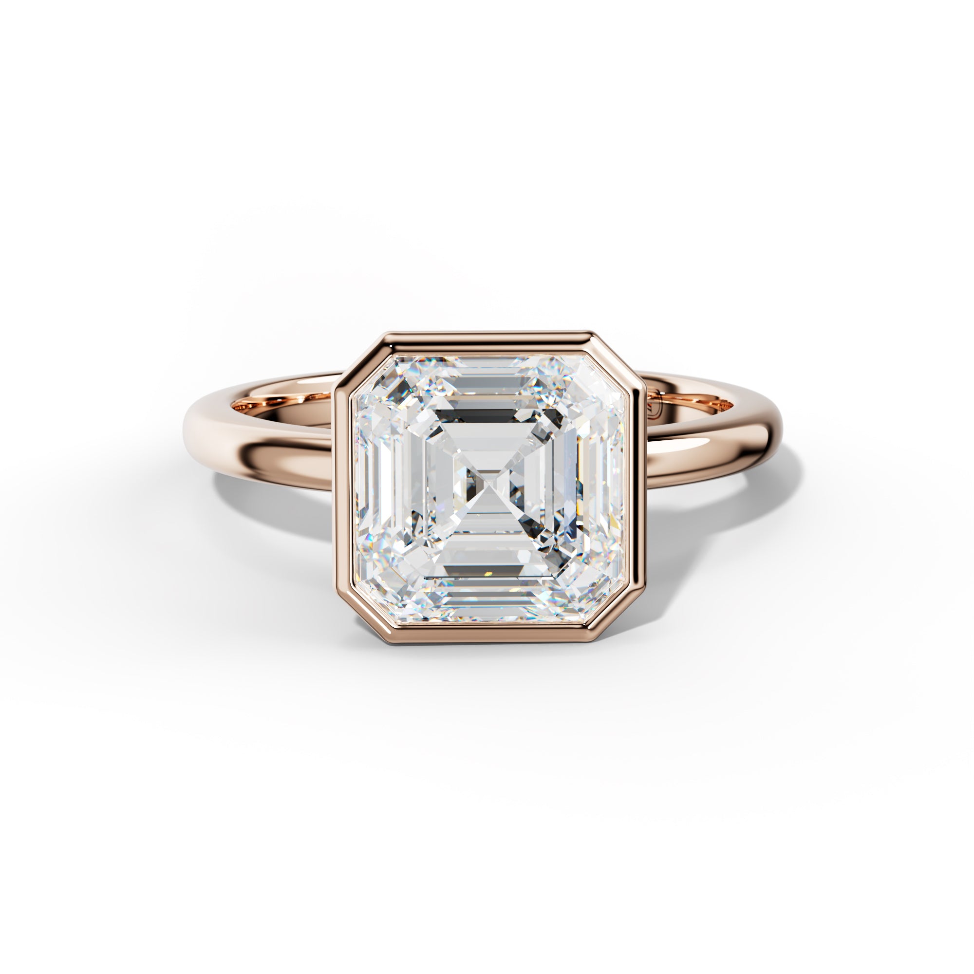 Malaya Asscher Diamond Engagement Ring