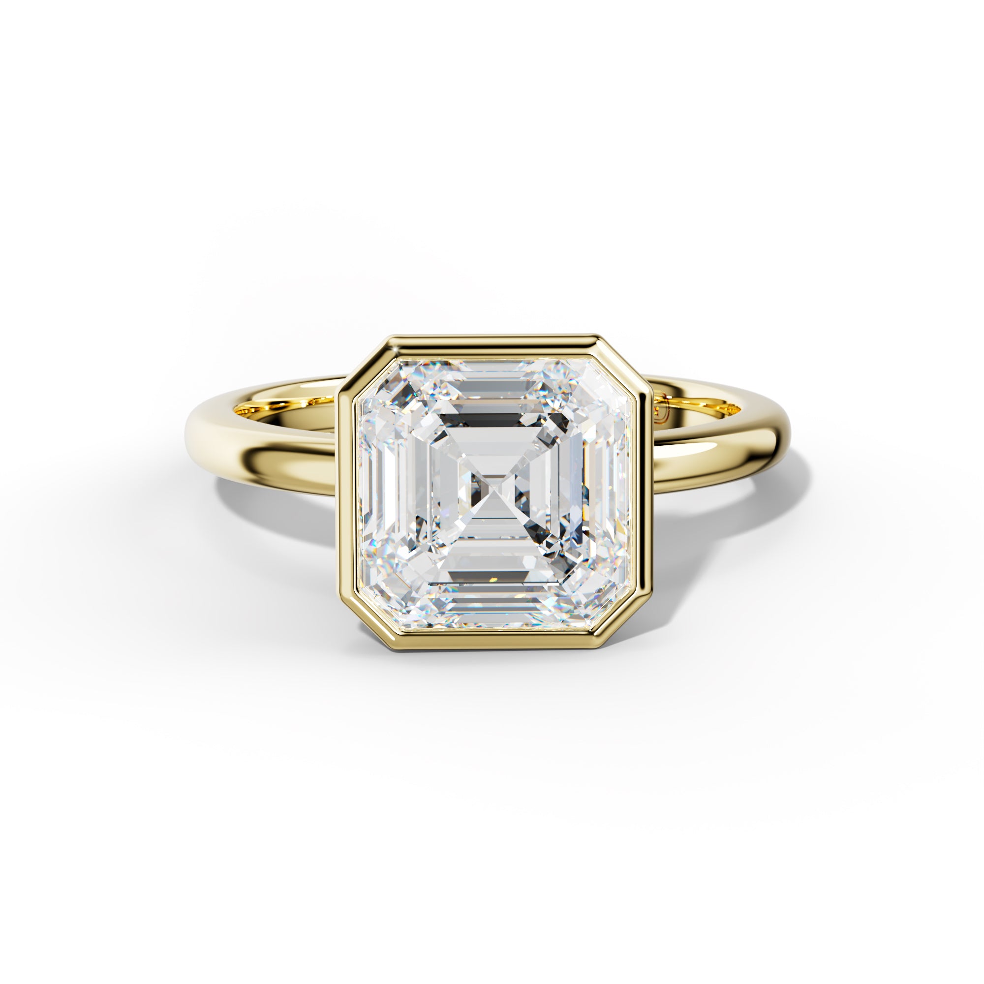 Malaya Asscher Diamond Engagement Ring