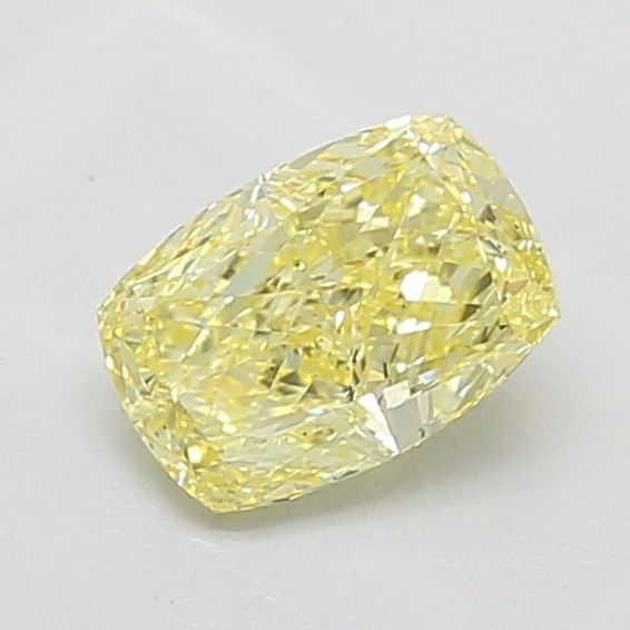 1.08 Carat Cushion Cut Fancy Yellow