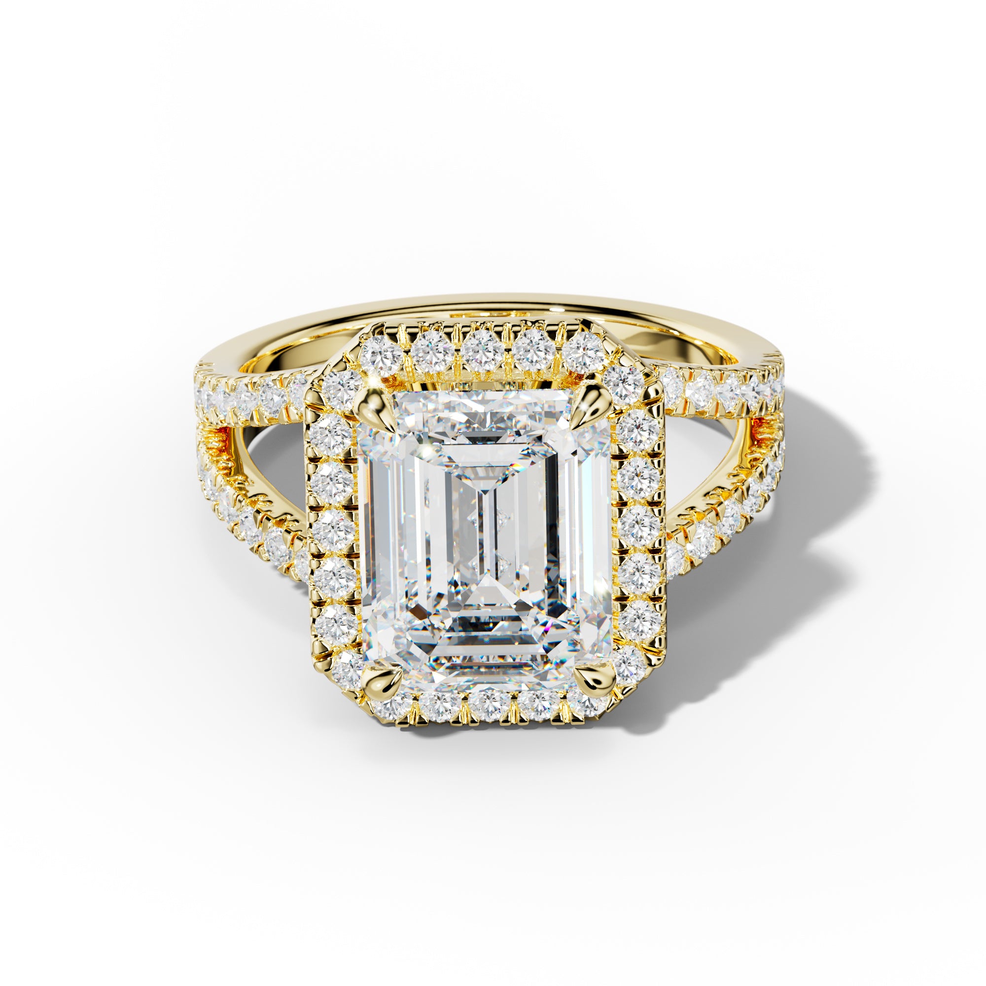 Ariel Emerald Cut  Engagement Ring