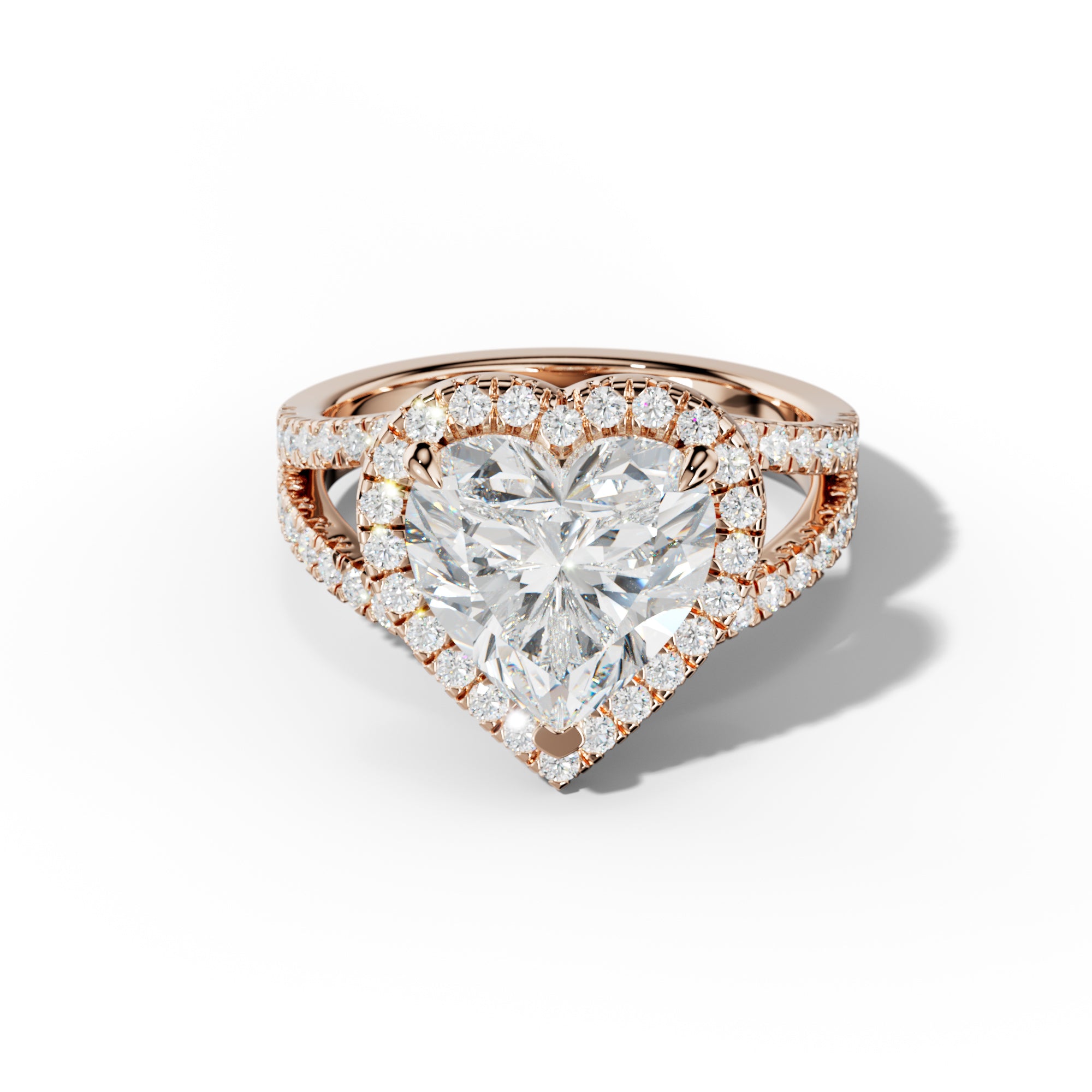 Ariel Heart Diamond Engagement Ring