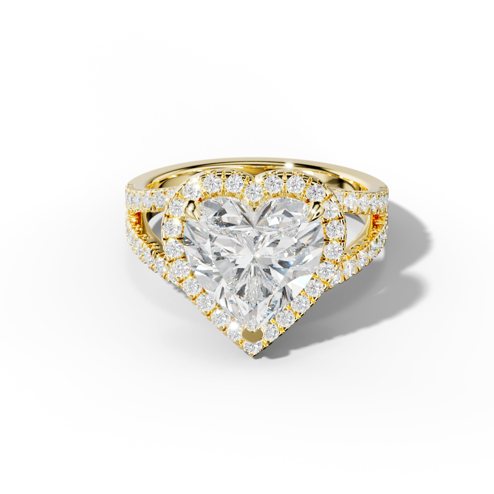 Ariel Heart Diamond Engagement Ring