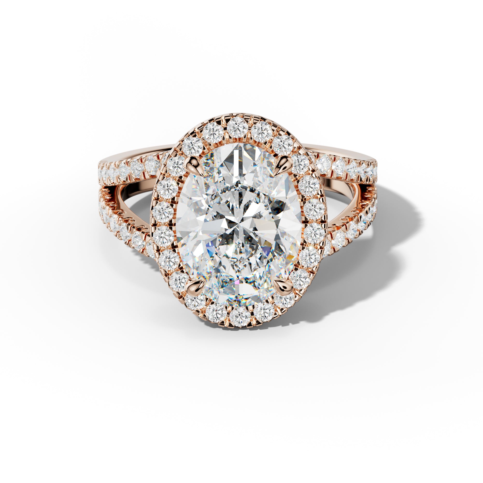 Ariel Oval Diamond Engagement Ring