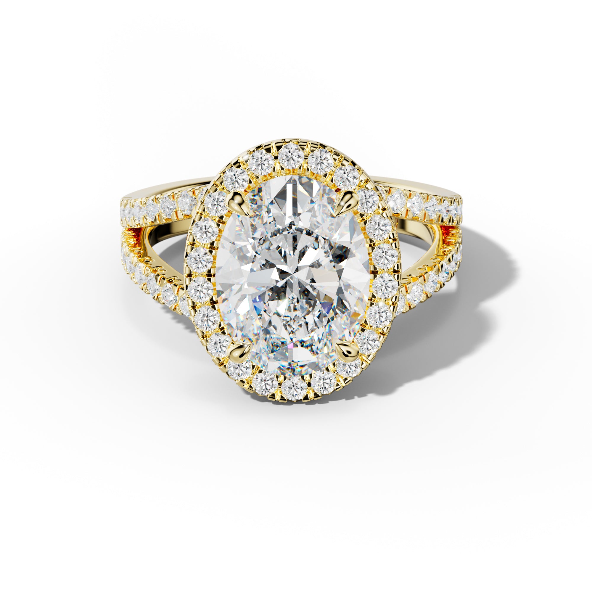 Ariel Oval Diamond Engagement Ring