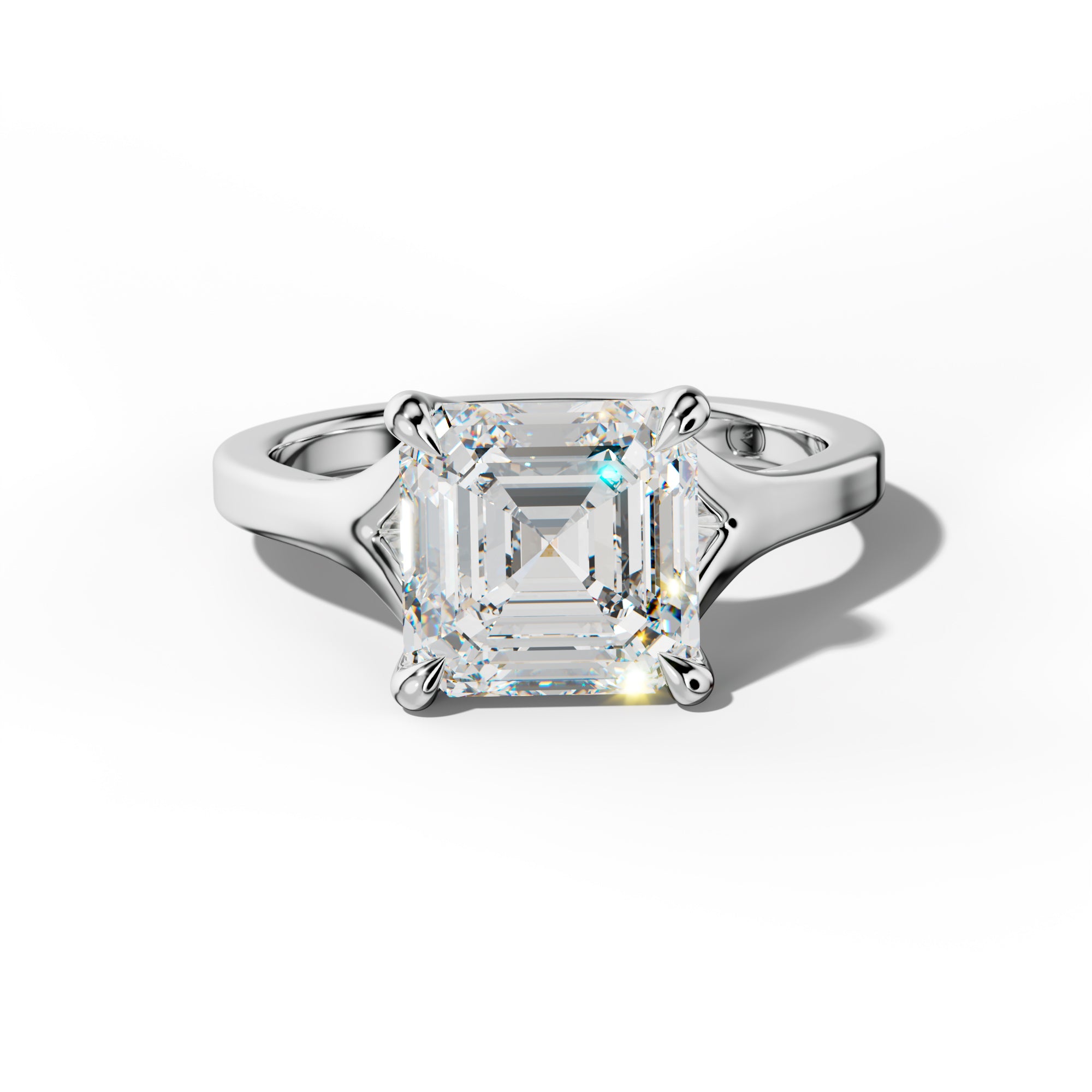 Alicia Asscher Diamond Engagement Ring