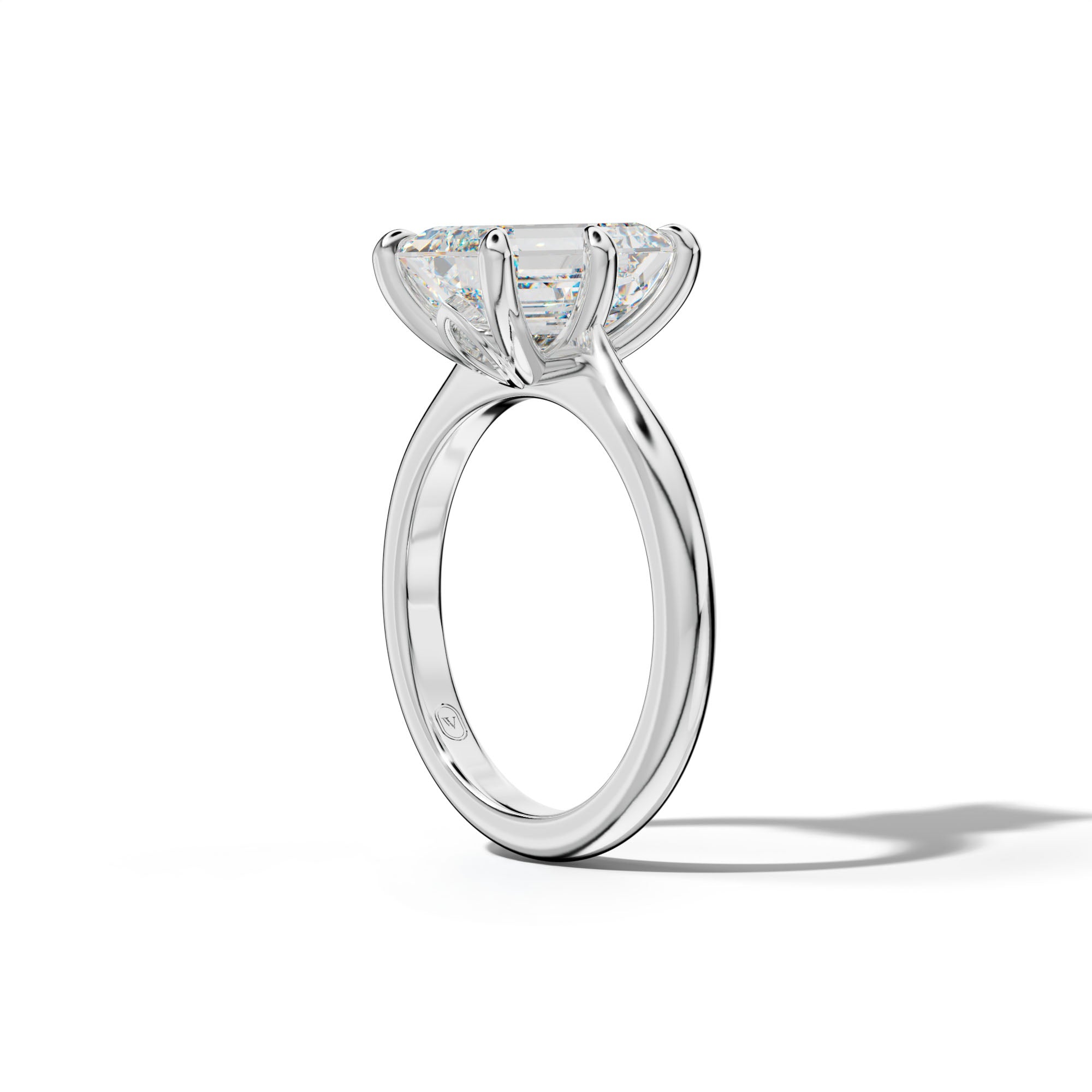 Miranda Emerald Cut Engagement Ring