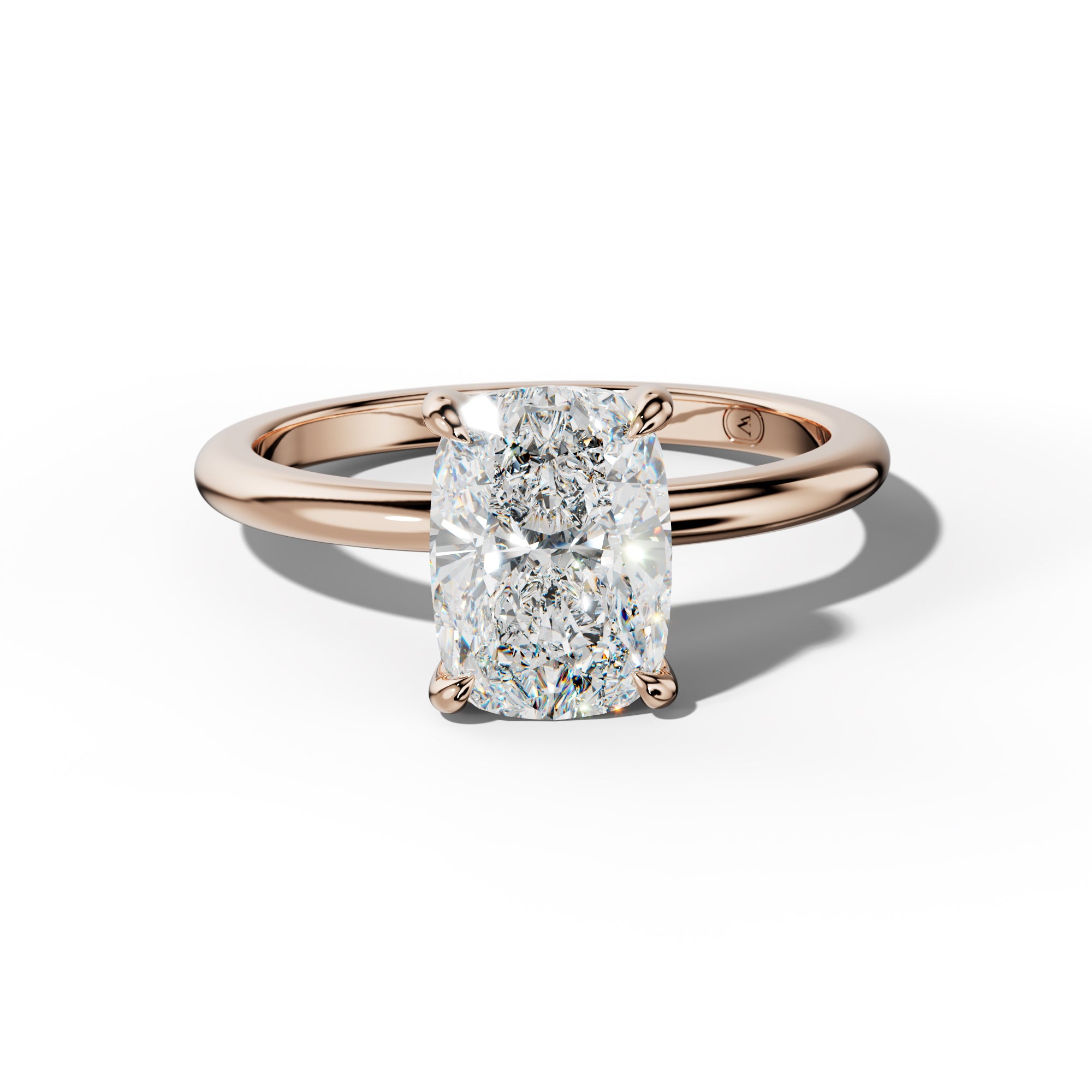 Ayla Elongated Cushion Diamond Engagement Ring