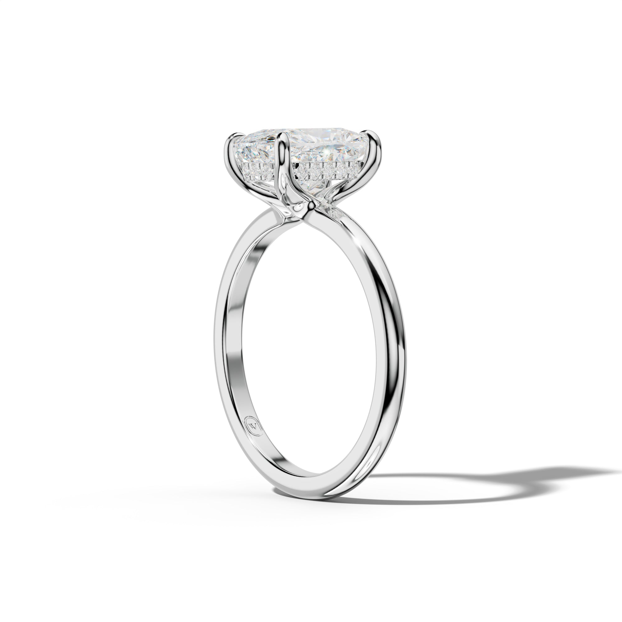 Ayla Elongated Cushion Diamond Engagement Ring
