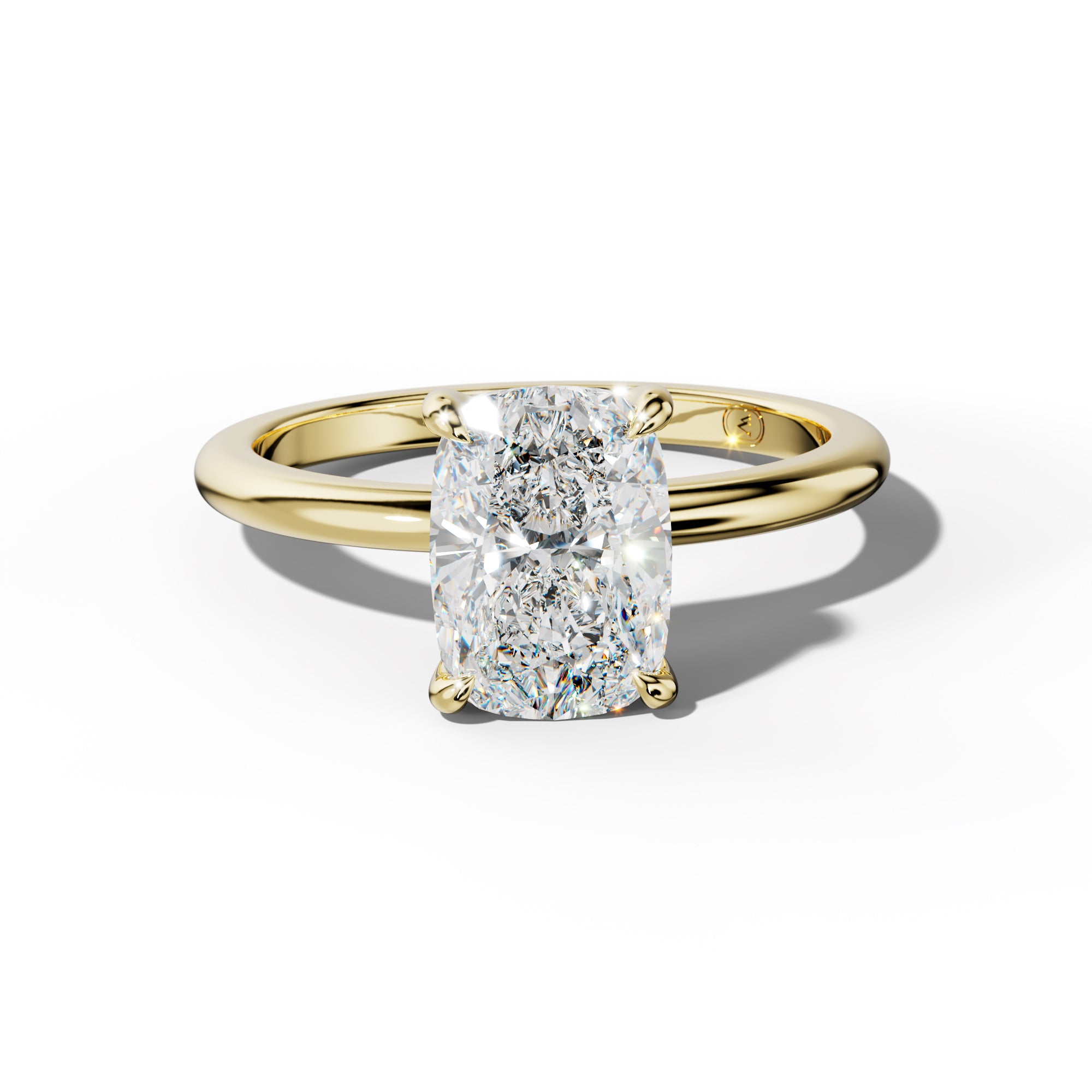Ayla Elongated Cushion Diamond Engagement Ring