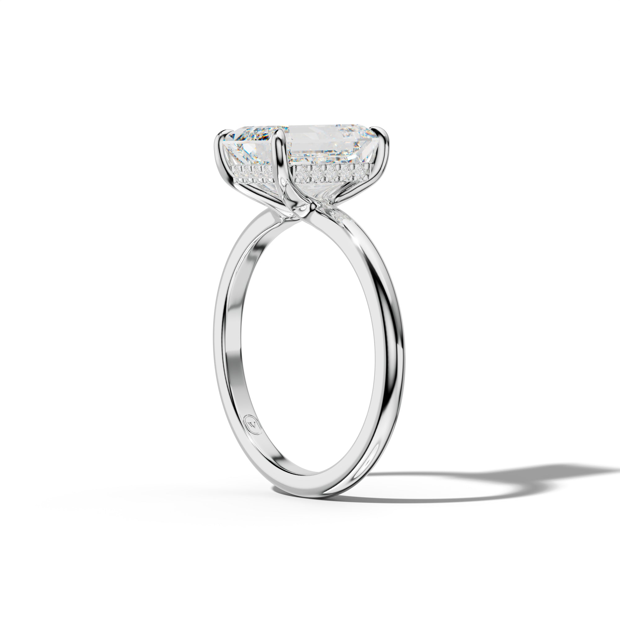 Ayla Emerald Cut Engagement Ring