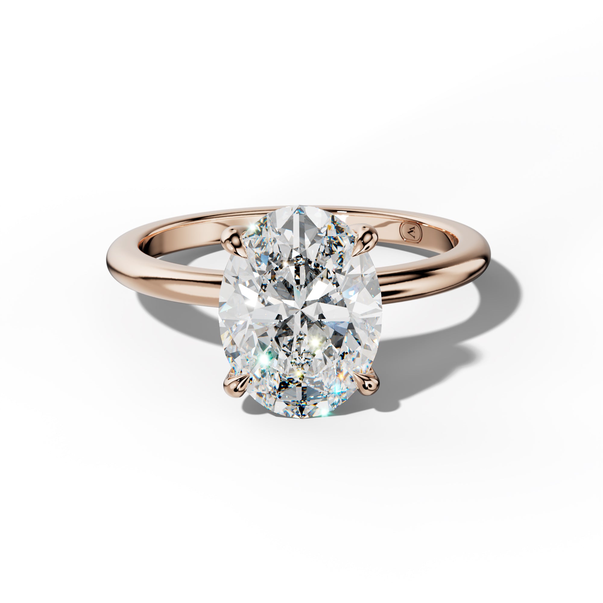 Ayla Oval Diamond Engagement Ring