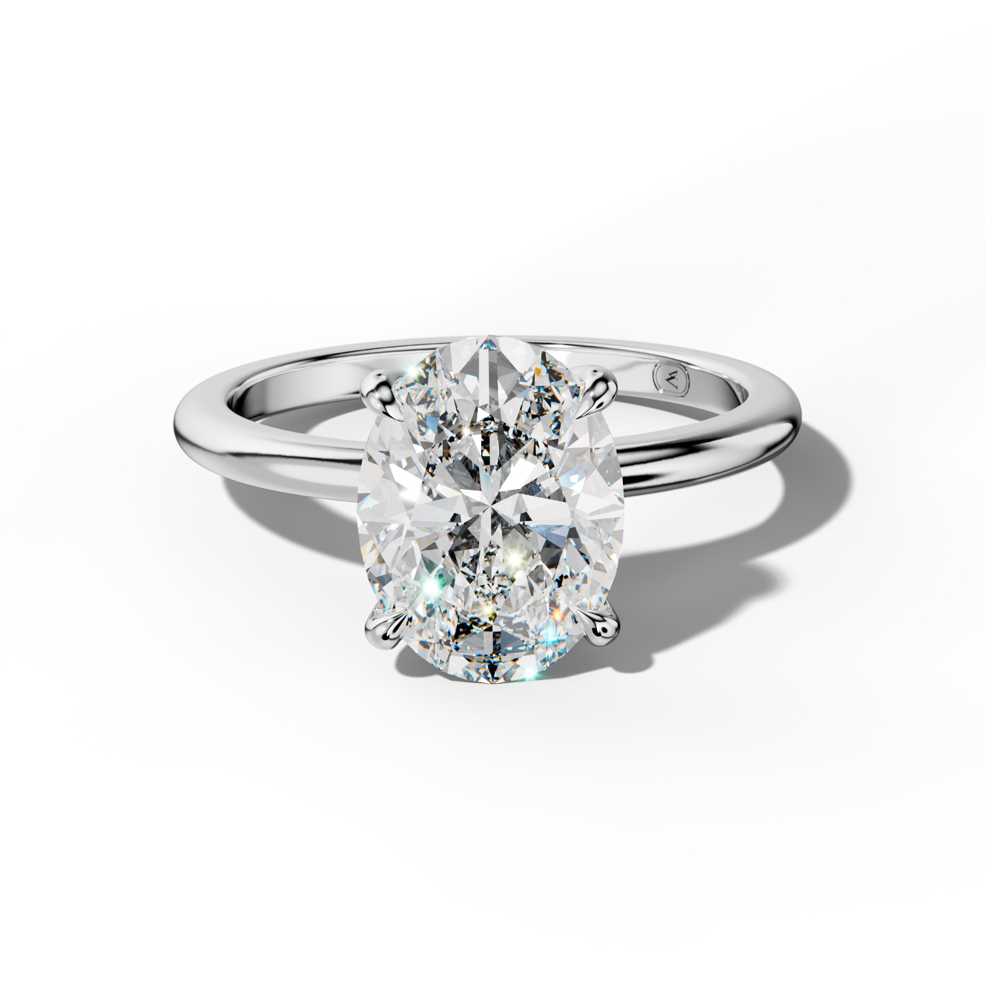 Ayla Oval Diamond Engagement Ring