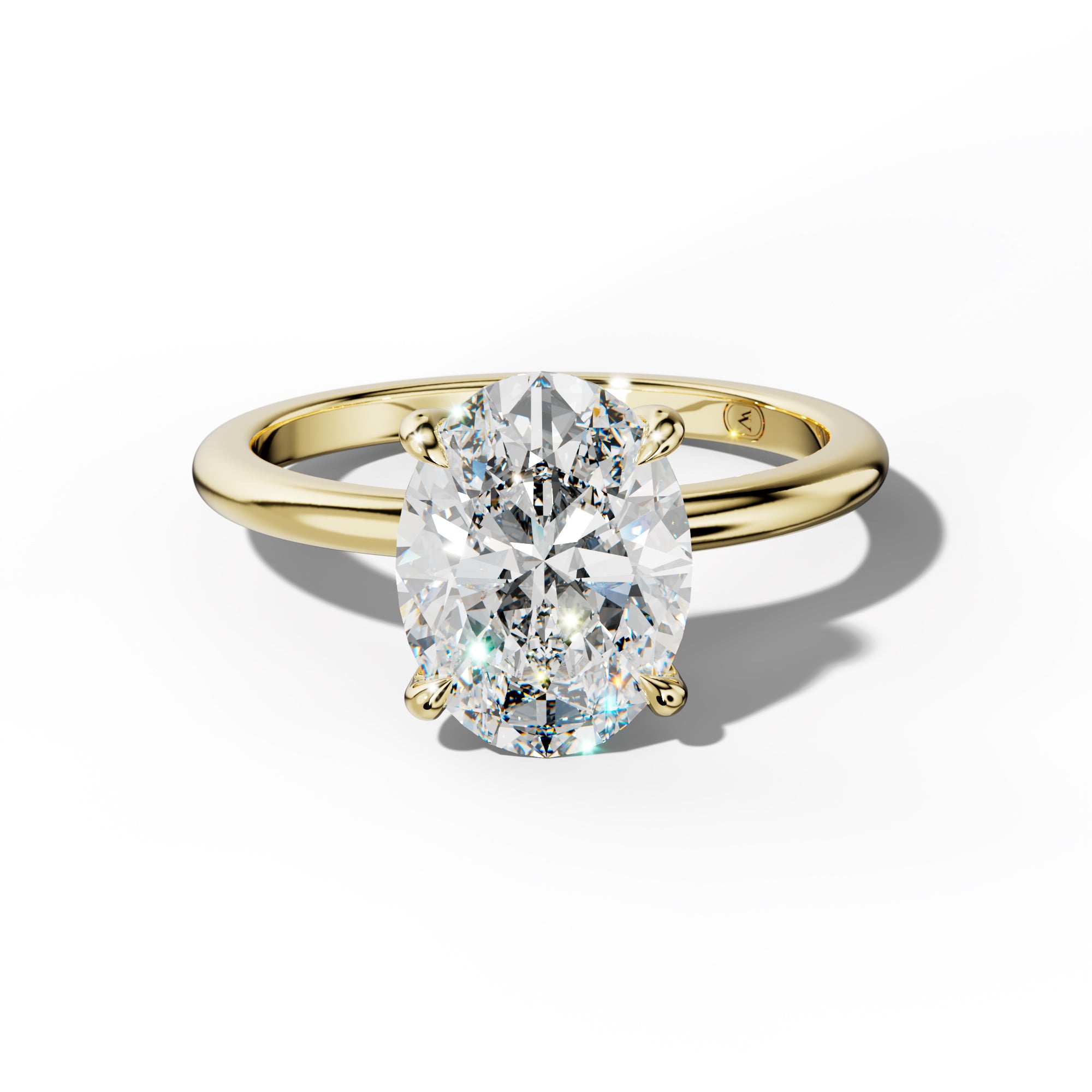 Ayla Oval Diamond Engagement Ring