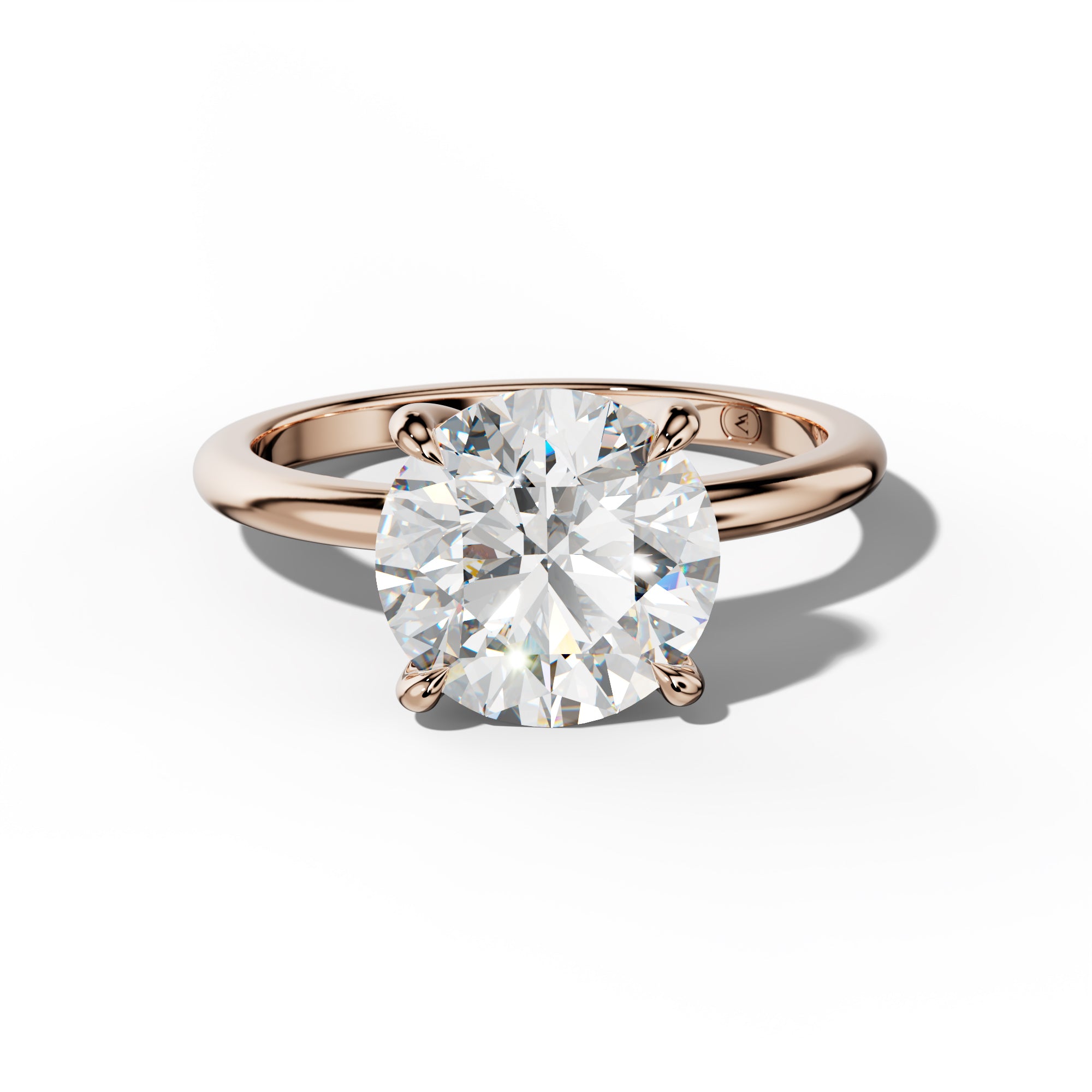 Ayla Round Diamond Engagement Ring