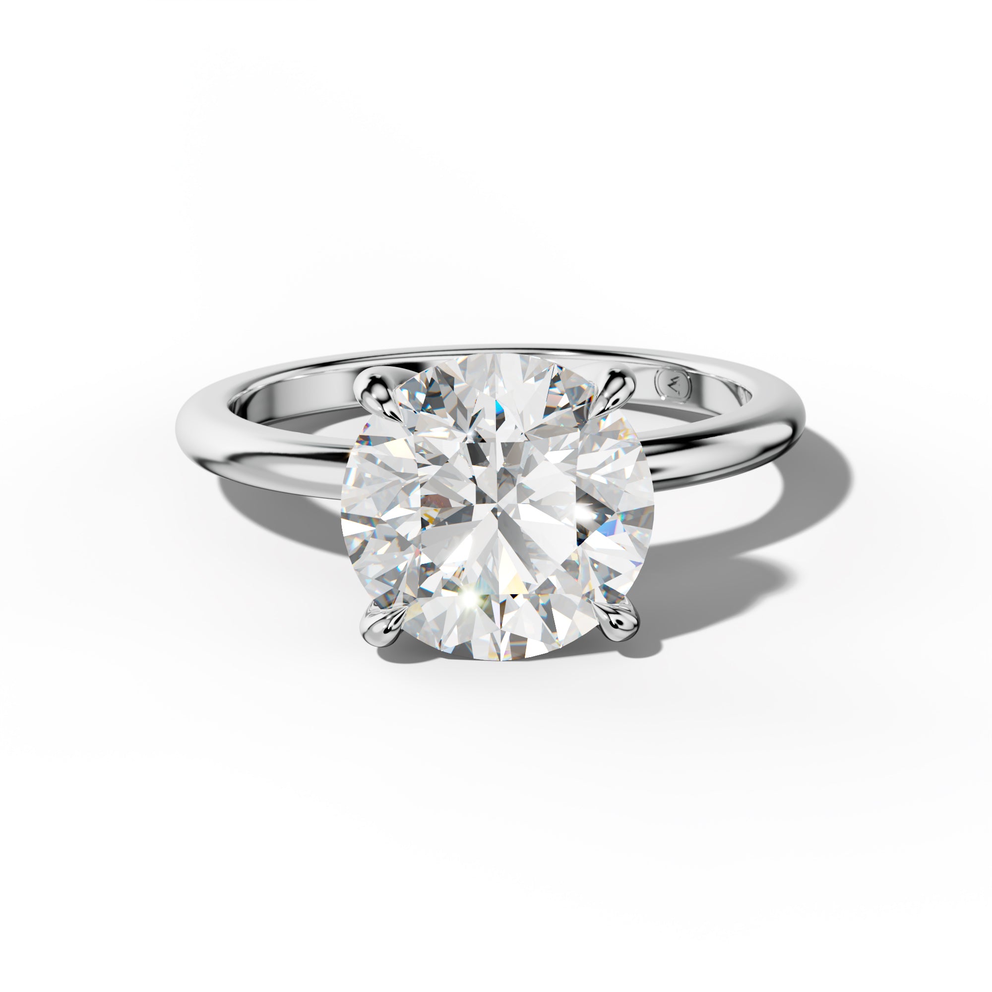 Ayla Round Diamond Engagement Ring