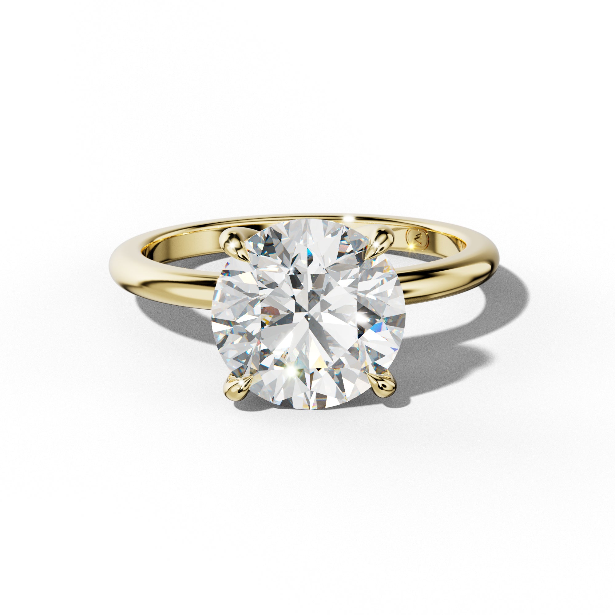 Ayla Round Diamond Engagement Ring