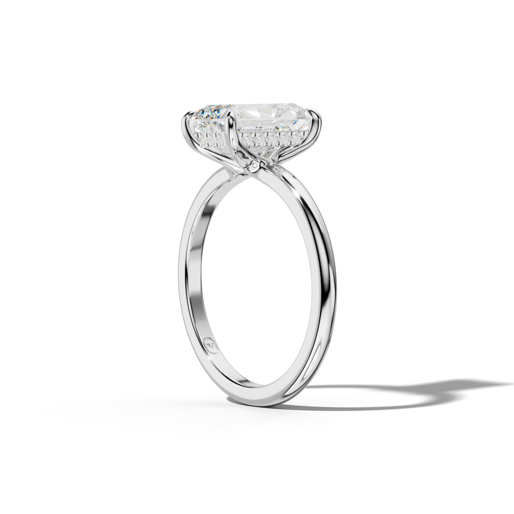 Ayla Radiant Diamond Engagement Ring