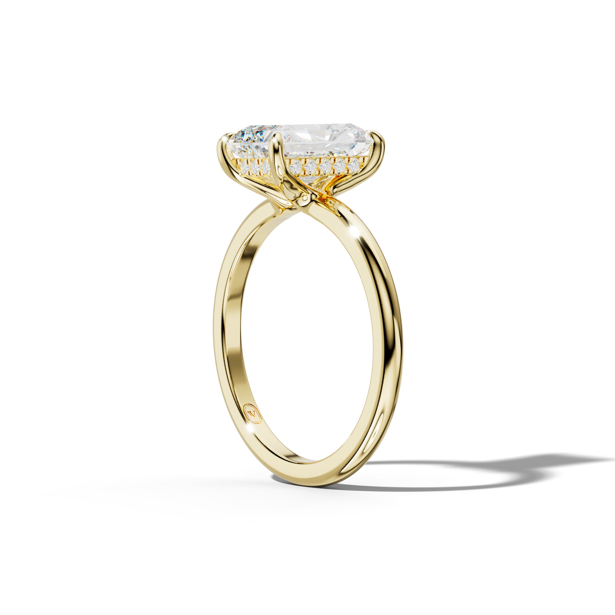 Ayla Radiant Diamond Engagement Ring