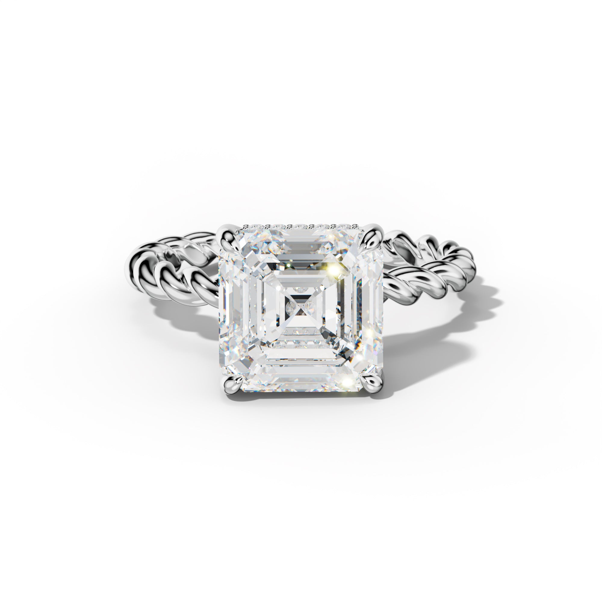 Lexi Asscher Diamond  Engagement Ring