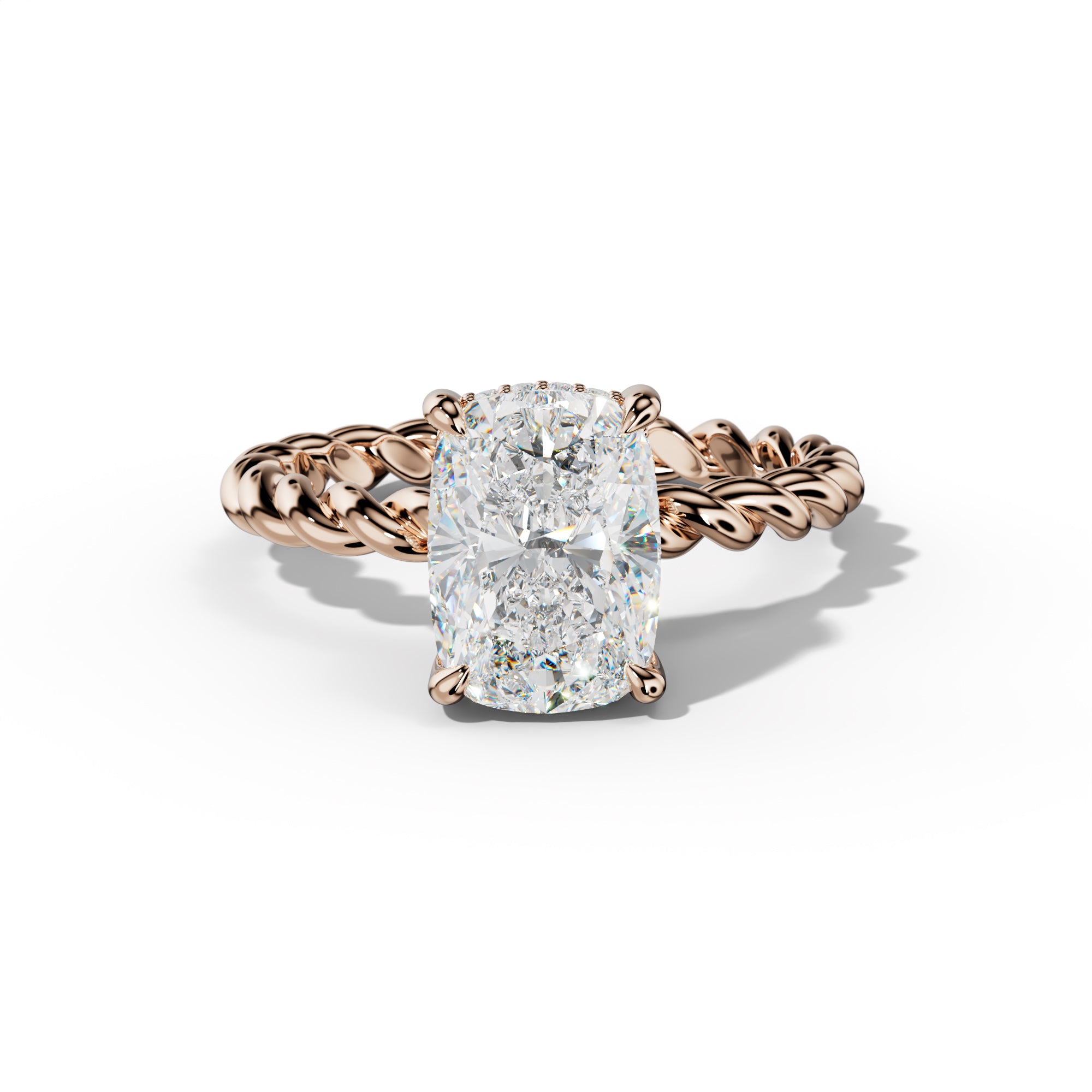 Lexi Elongated Cushion Diamond Engagement Ring