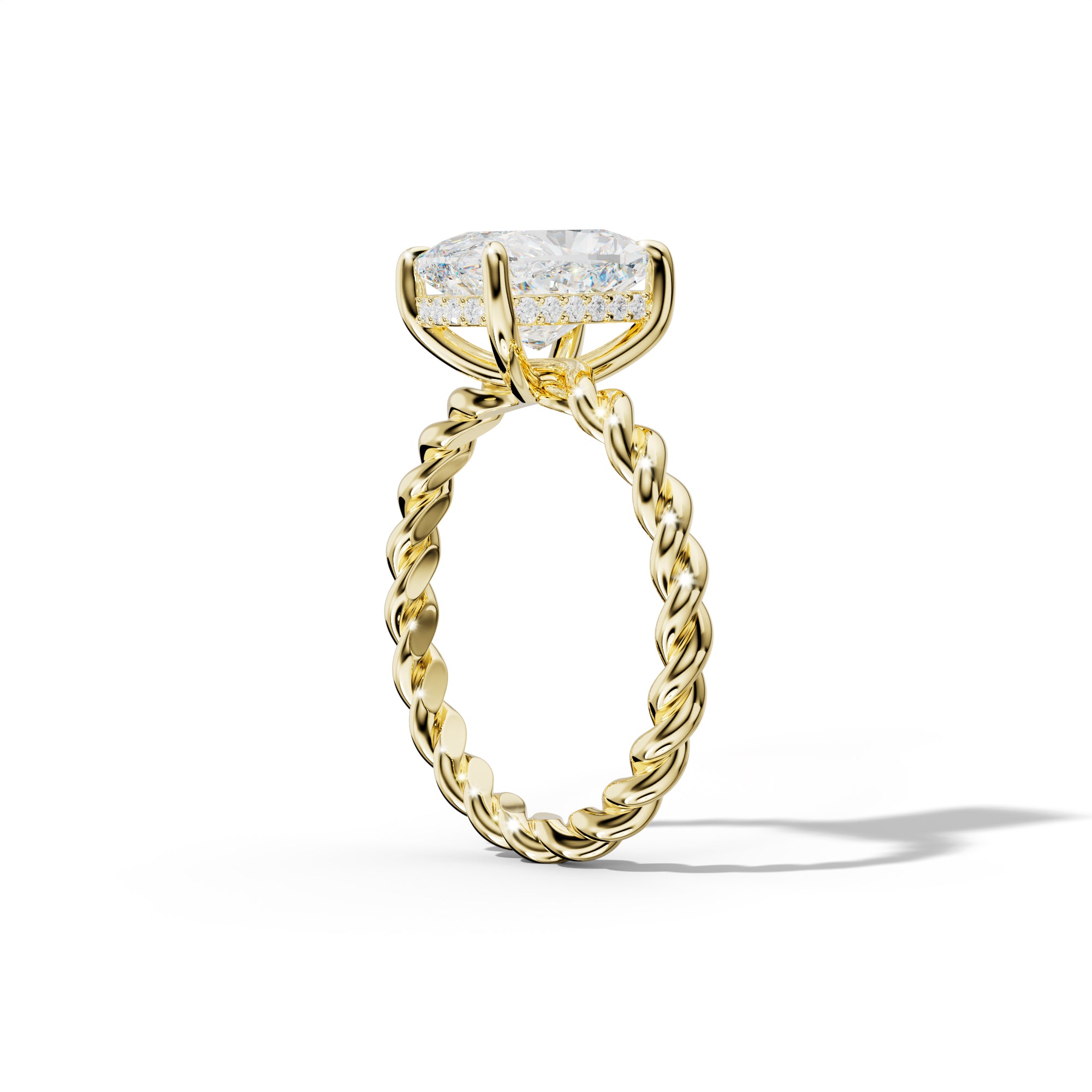 Lexi Elongated Cushion Diamond Engagement Ring