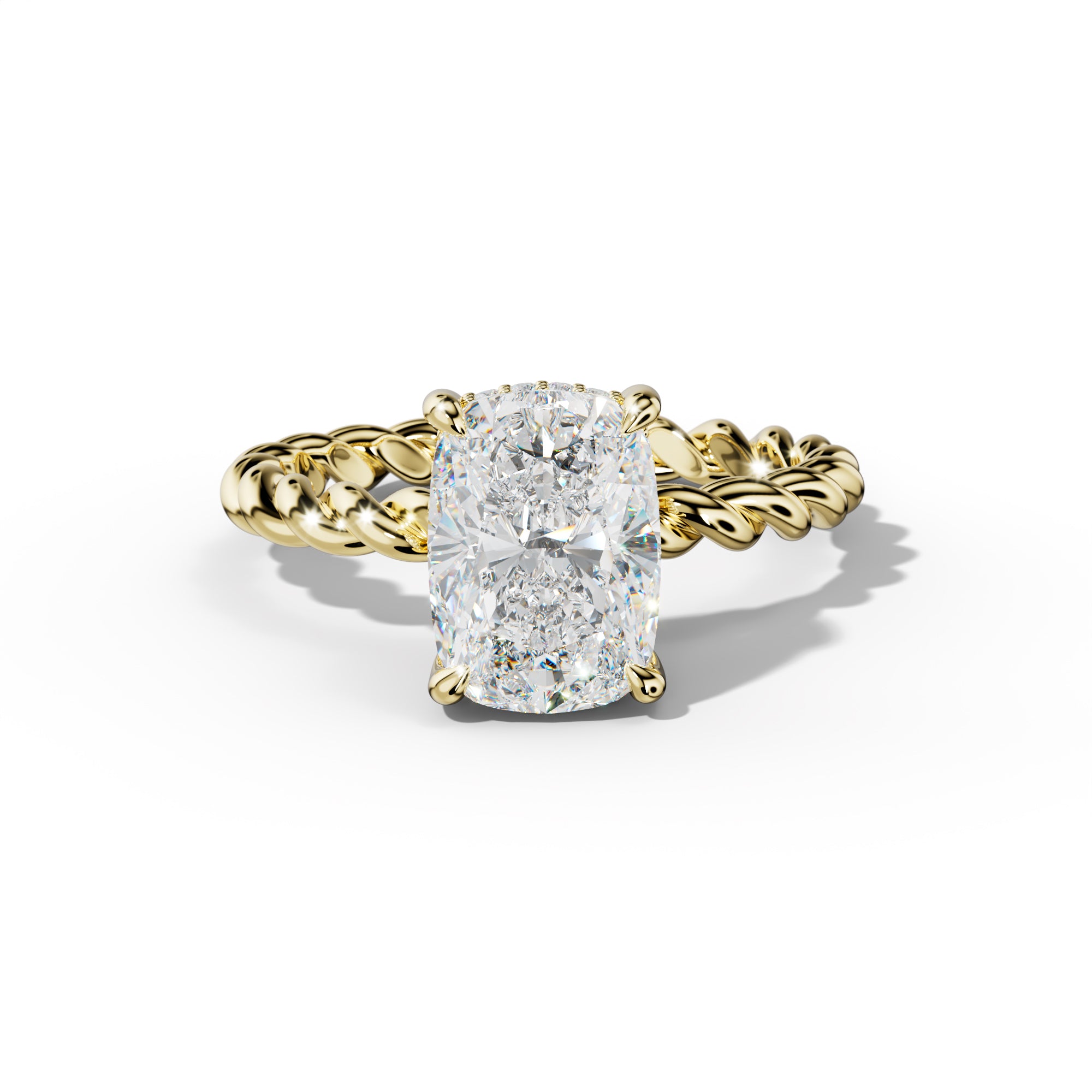 Lexi Elongated Cushion Diamond Engagement Ring