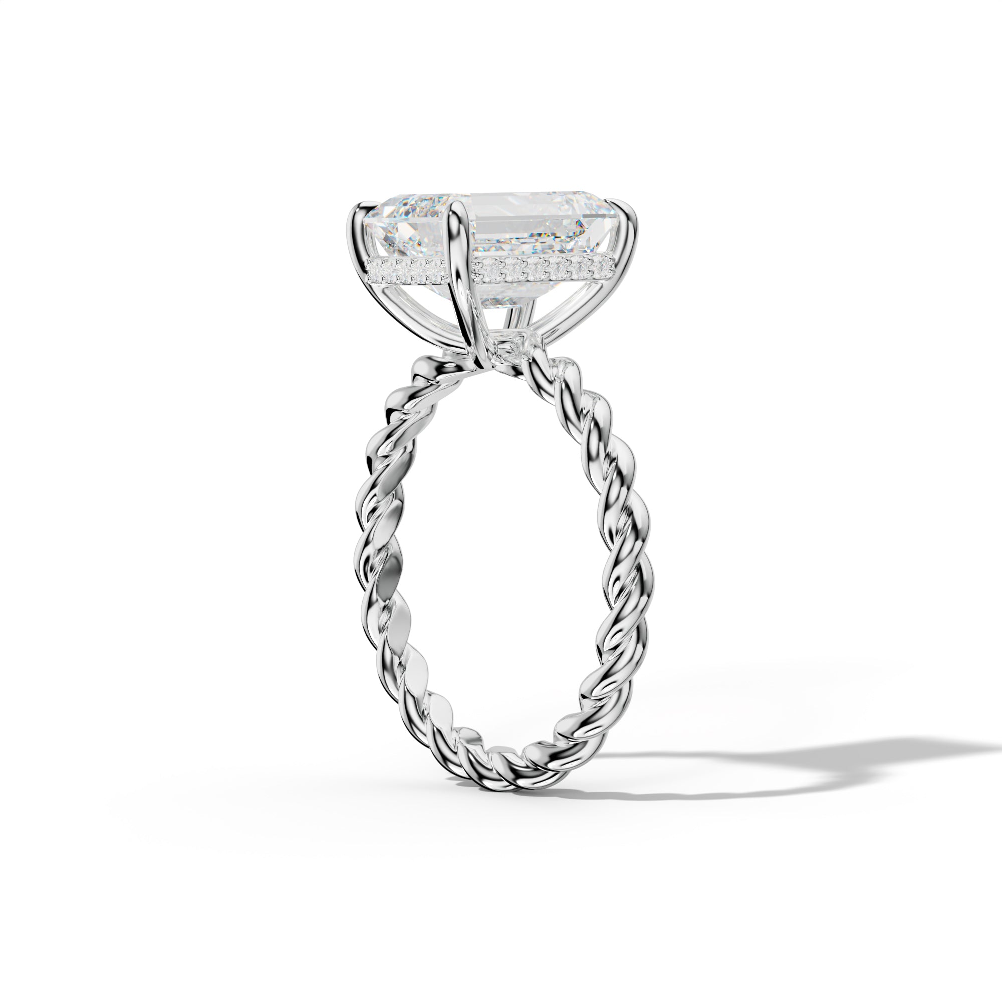 Lexi Emerald Cut Engagement Ring