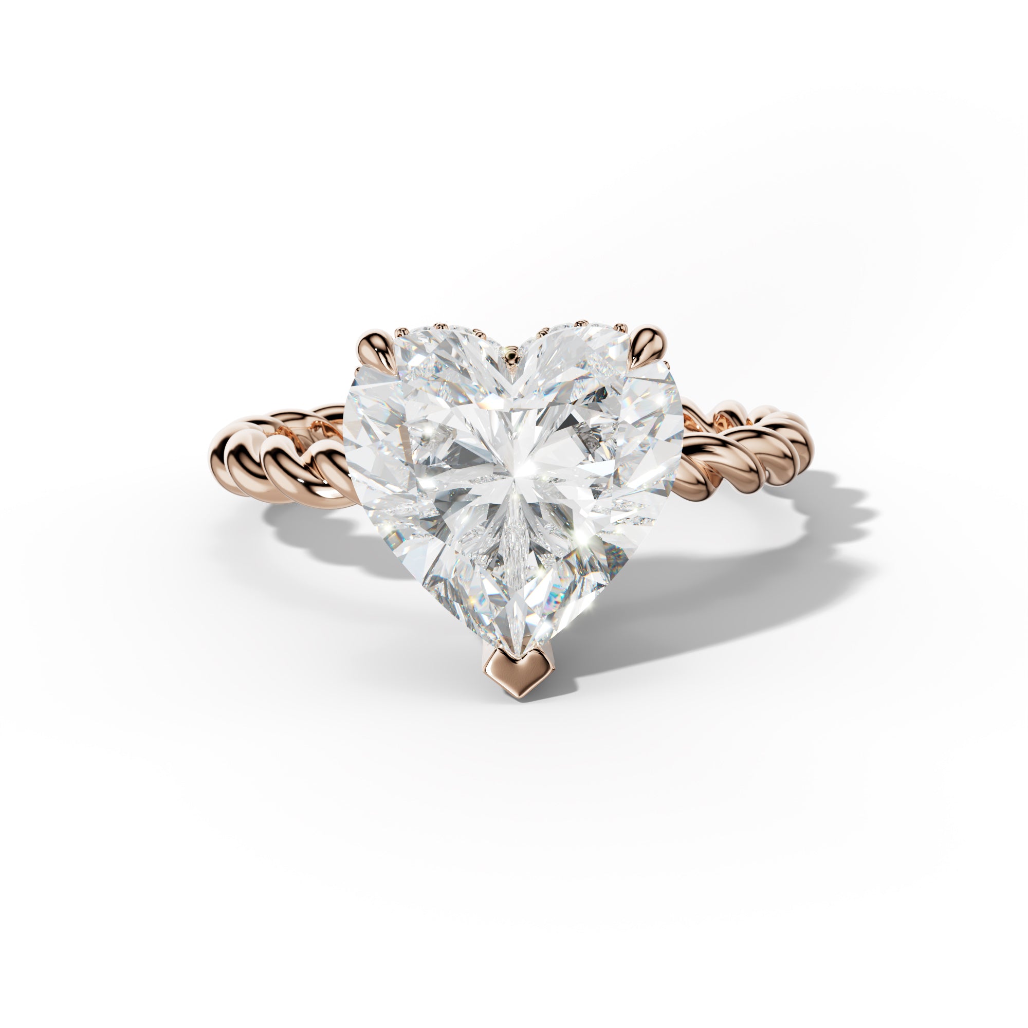 Lexi Heart Diamond Engagement Ring