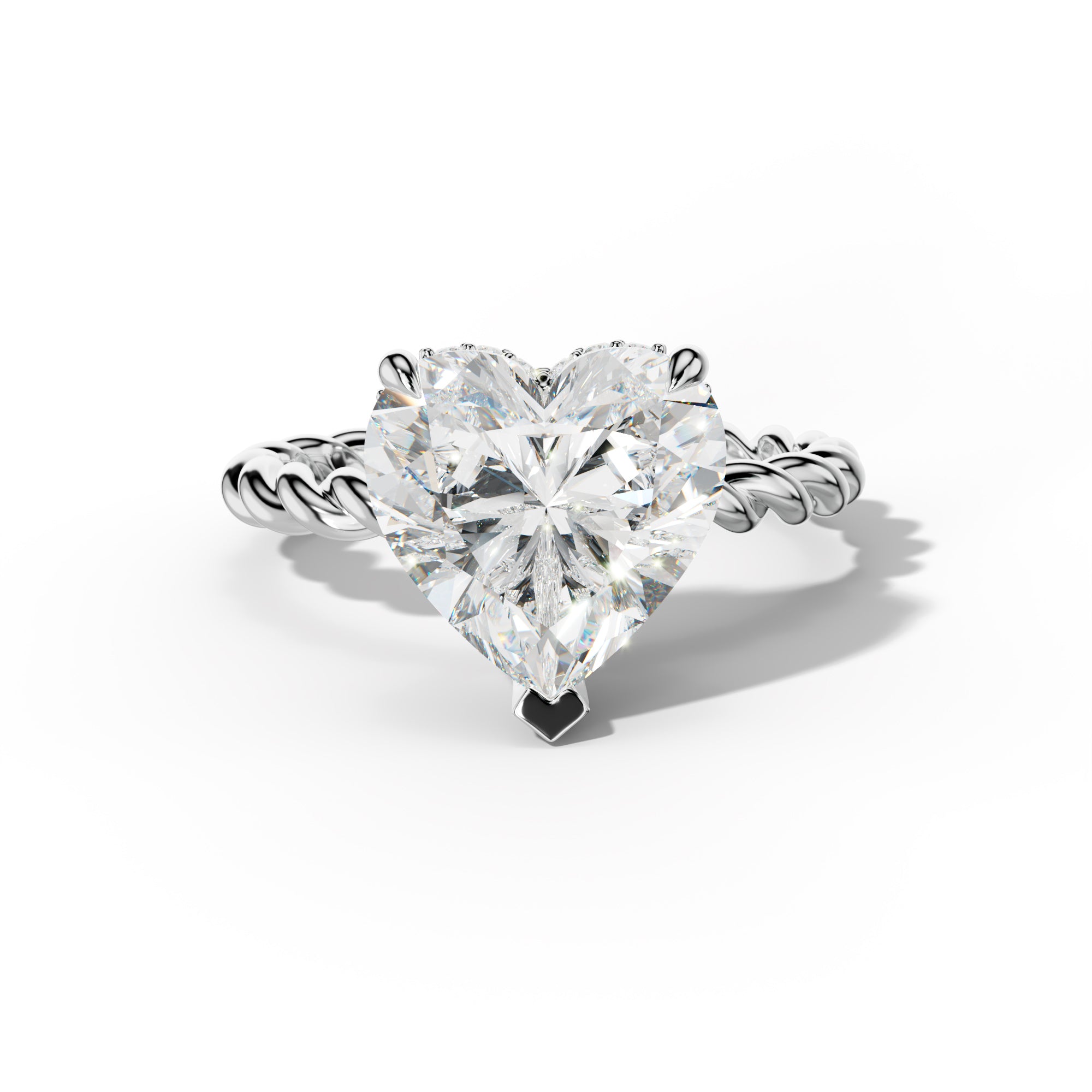 Lexi Heart Diamond Engagement Ring