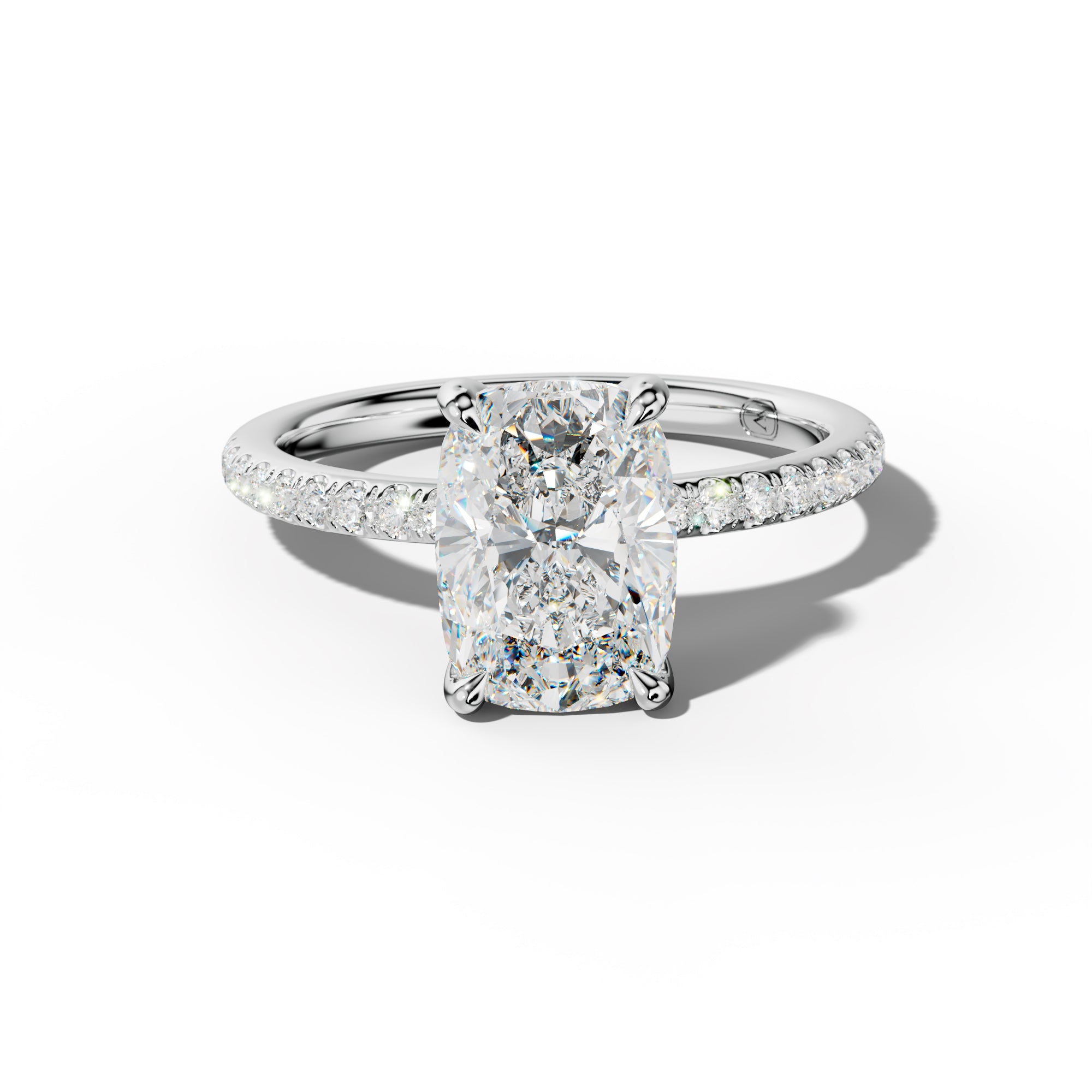 Serena Elongated Cushion Diamond Engagement Ring
