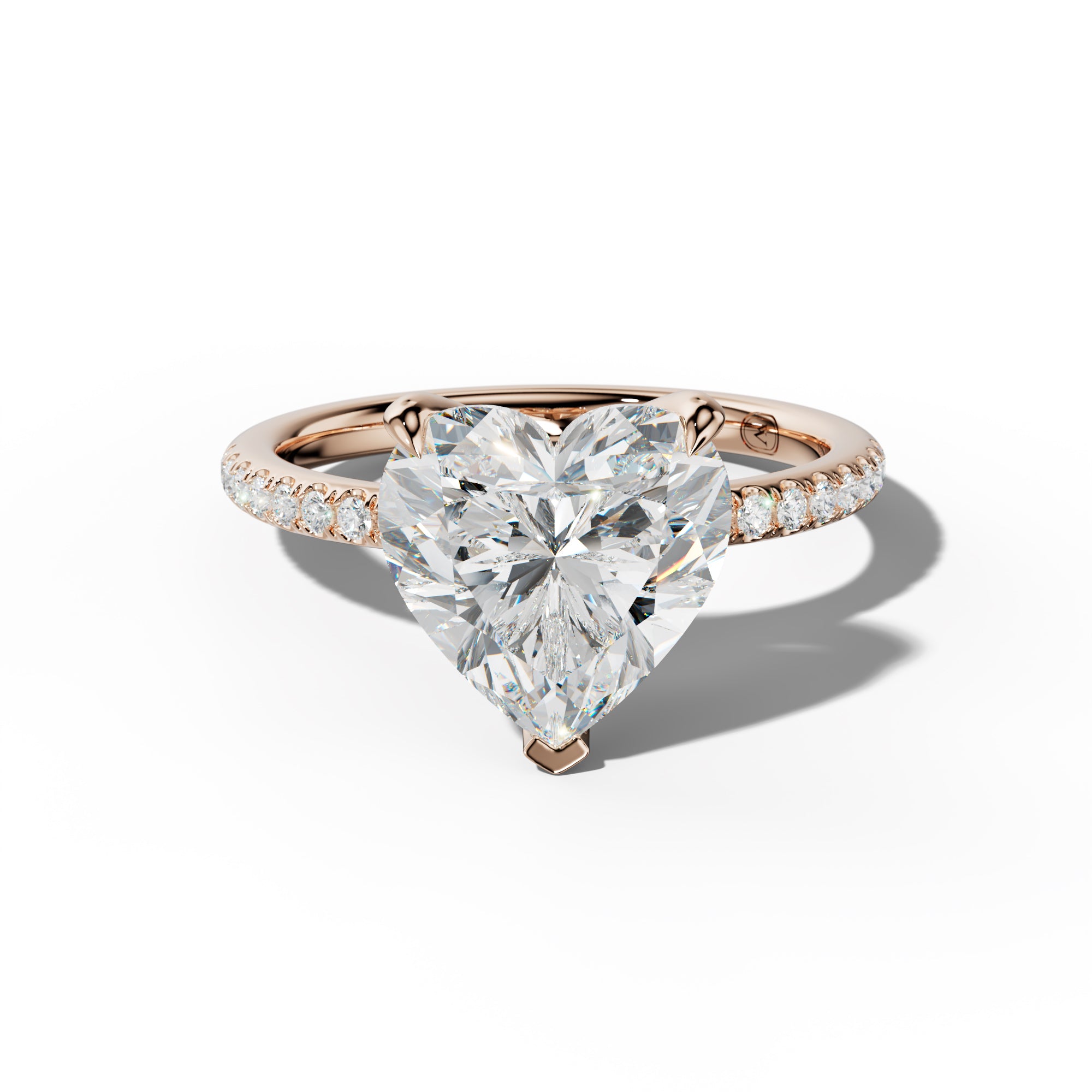 Serena Heart Diamond Engagement Ring