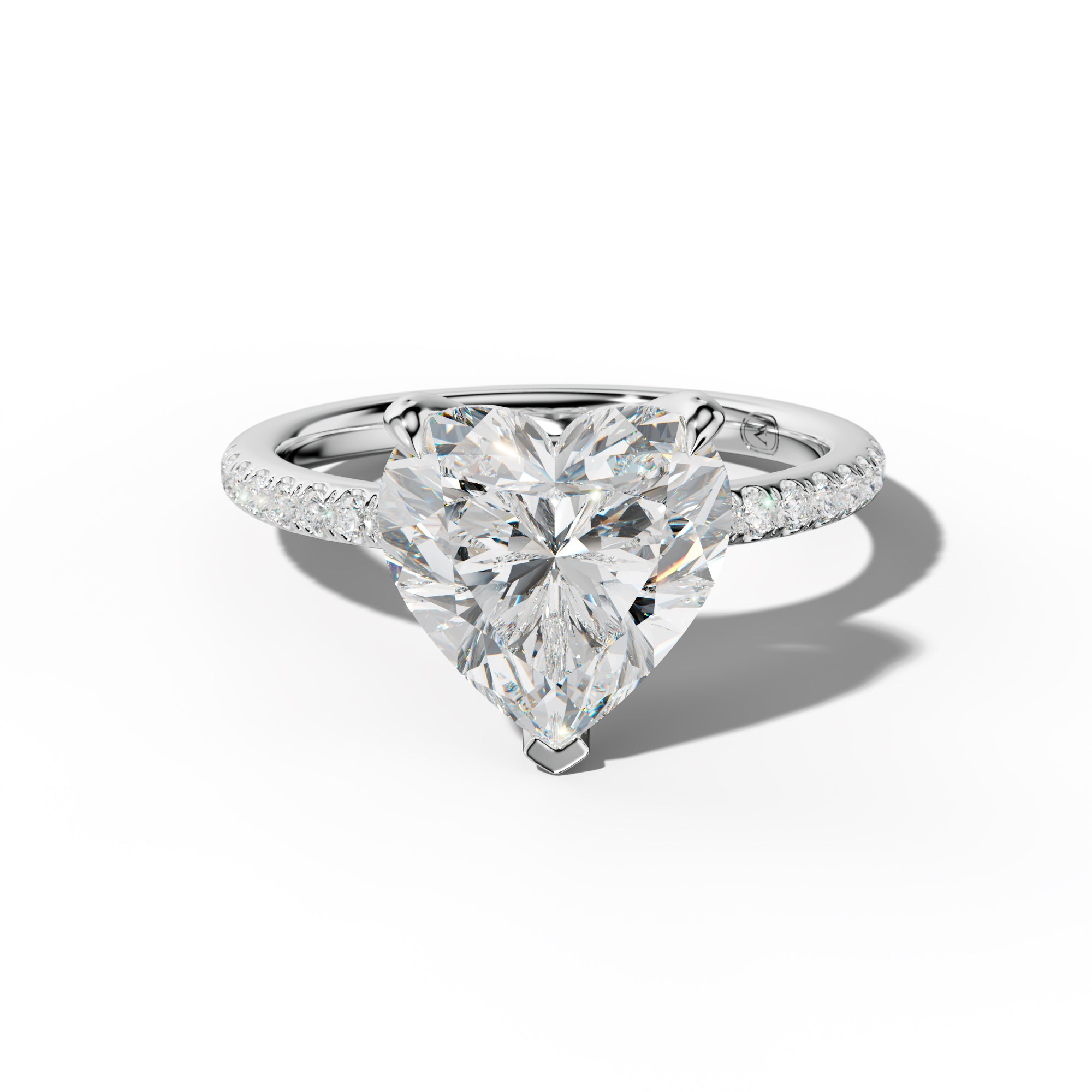Serena Heart Diamond Engagement Ring