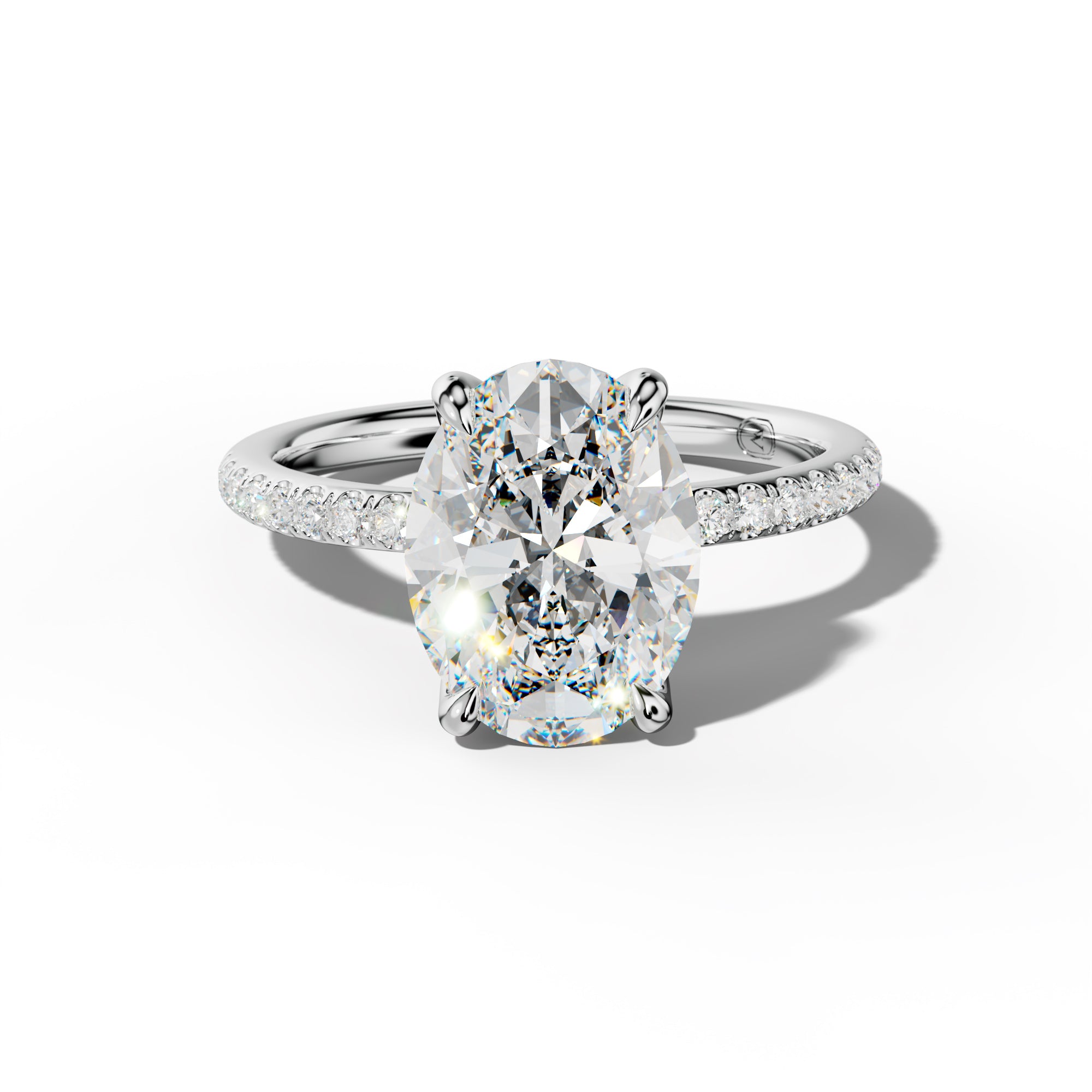 Serena Oval Diamond Engagement Ring