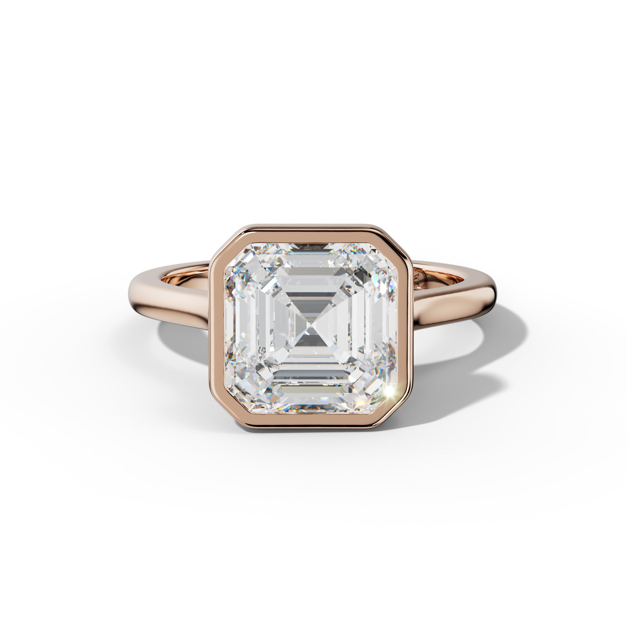 Nova Asscher Diamond Engagement Ring