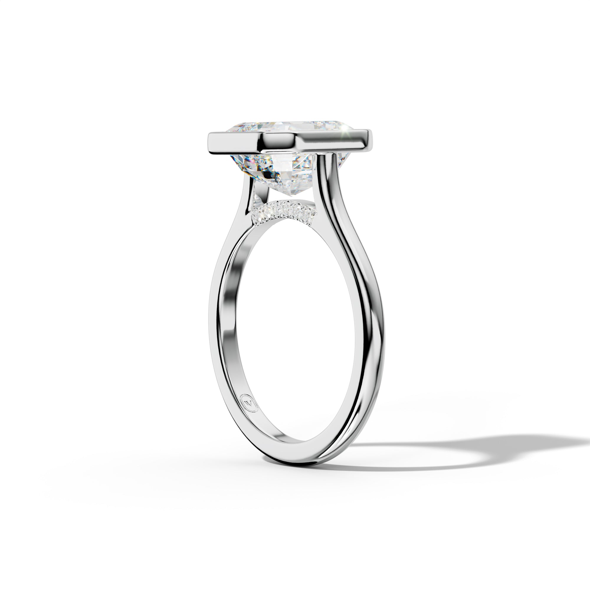 Nova Asscher Diamond Engagement Ring