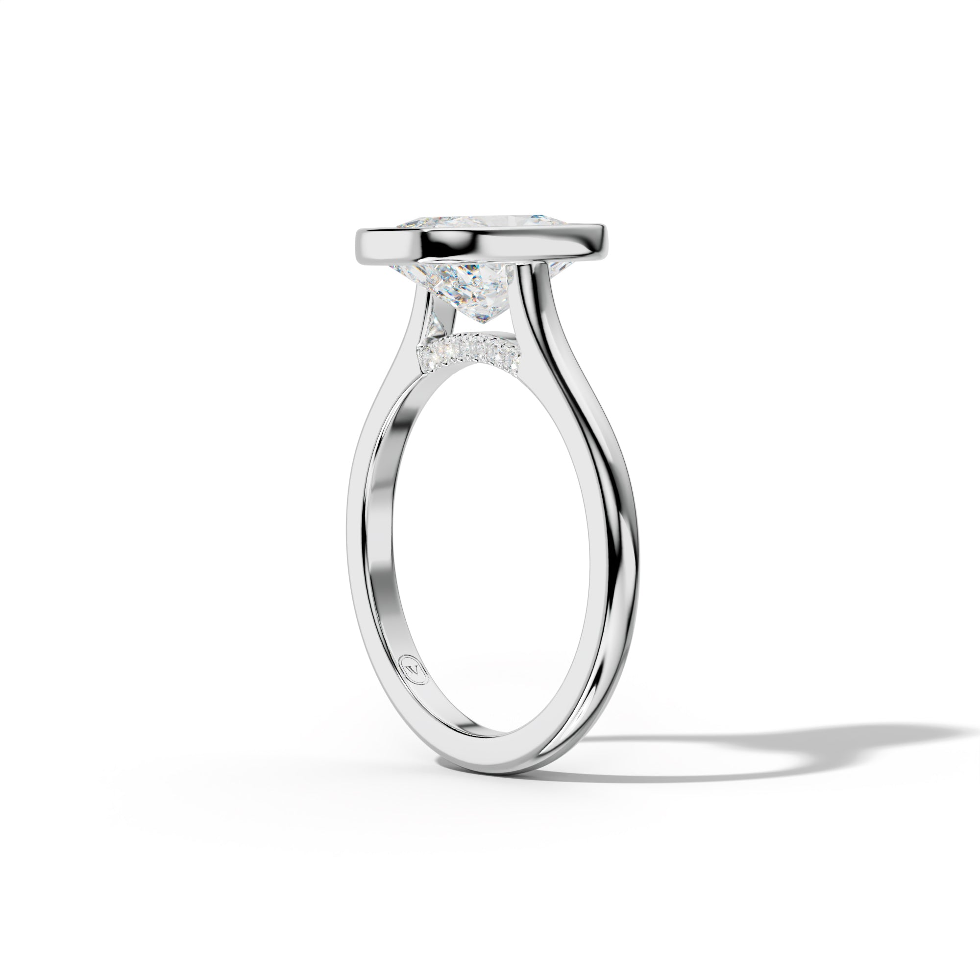 Nova Elongated Cushion Diamond Engagement Ring