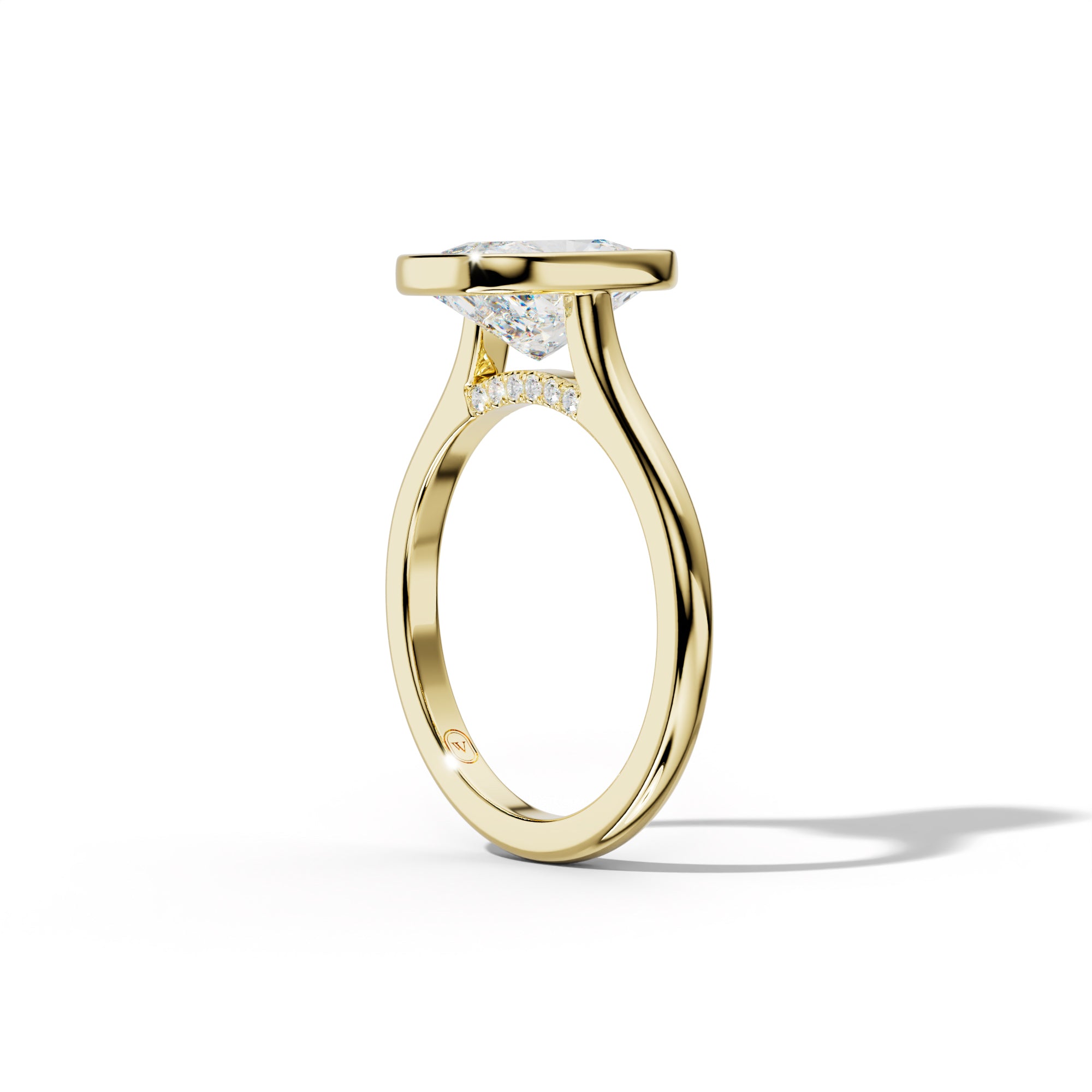 Nova Elongated Cushion Diamond Engagement Ring